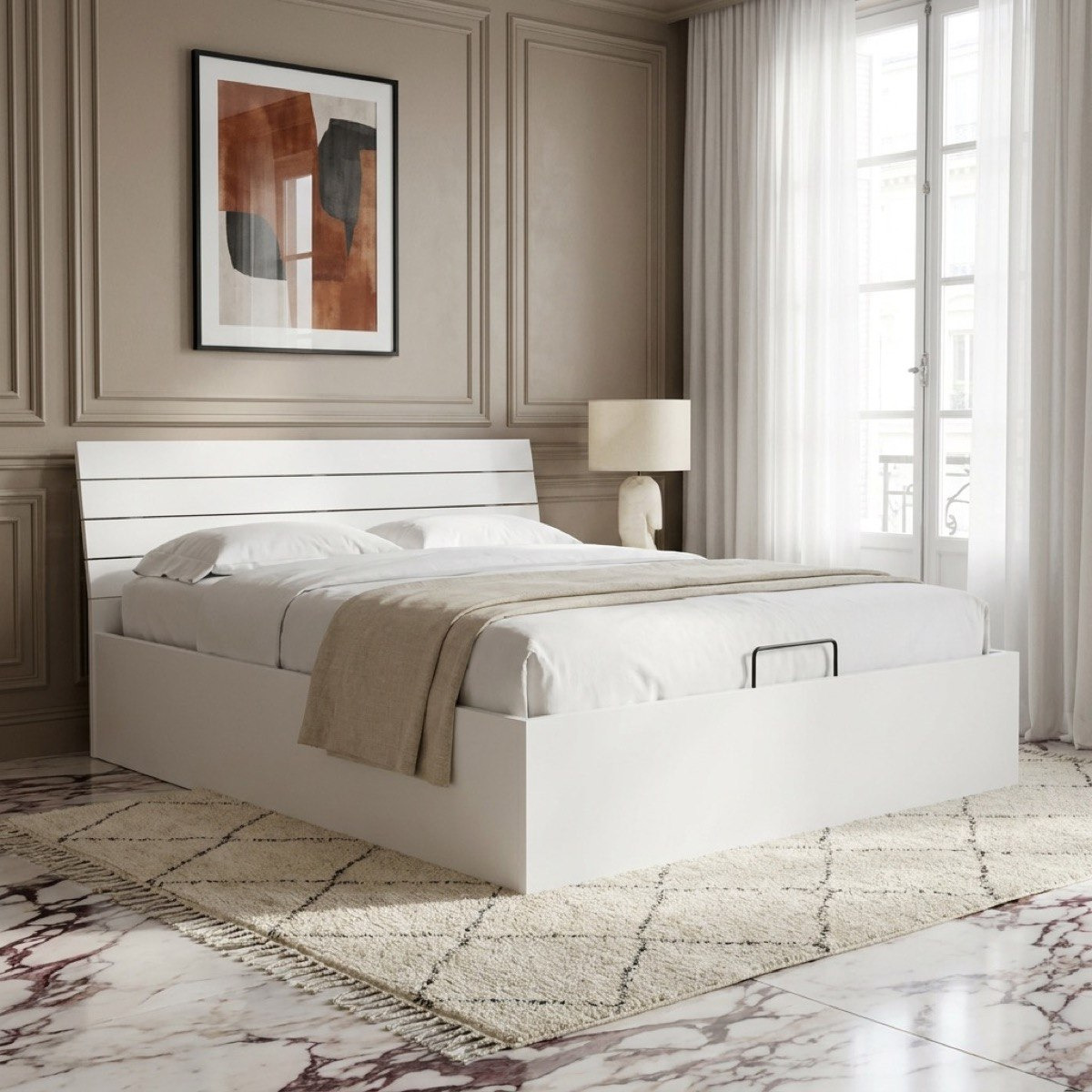 Frankfurt King Hydraulic Storage Bed - 180x200 cm-PROMO_HB_UAE_HBX10_250526-image-1