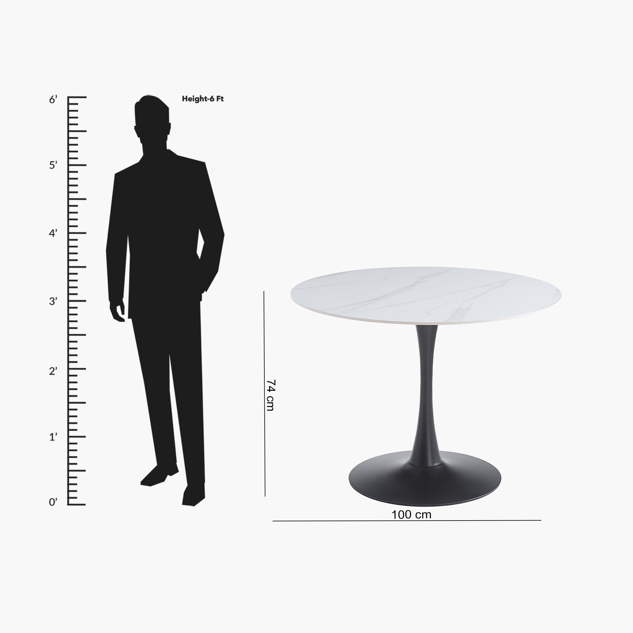 طاولة طعام حجر جيري مستديرة 4 مقاعد من ألفيس-hbxfurniture-diningtablesandsets-diningtables-fourseater-image-7