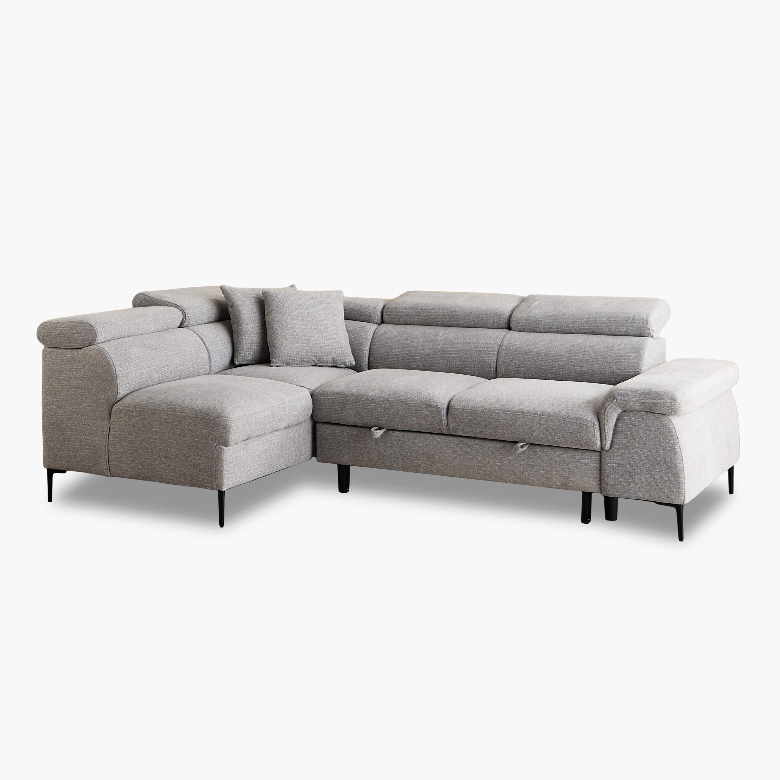 كنبة سرير ركنية يسار 5 مقاعد قماش ووسادتين ومقعد بوحدة تخزين - بافيا-hbxfurniture-sofasandarmchairs-sofabeds-image-20