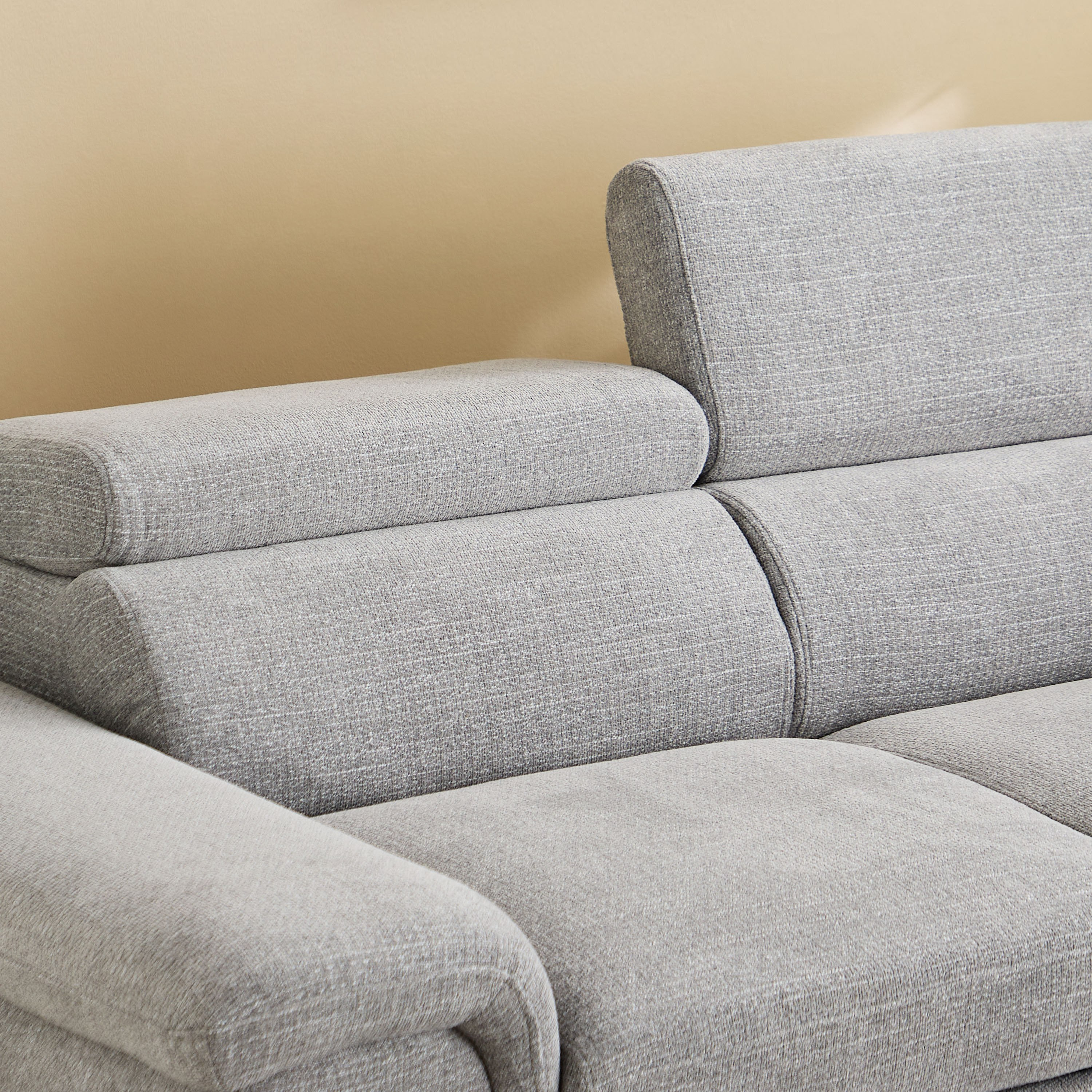 كنبة سرير ركنية يمين 5 مقاعد قماش ووسادتين ومقعد بوحدة تخزين - بافيا-hbxfurniture-sofasandarmchairs-sofabeds-image-13