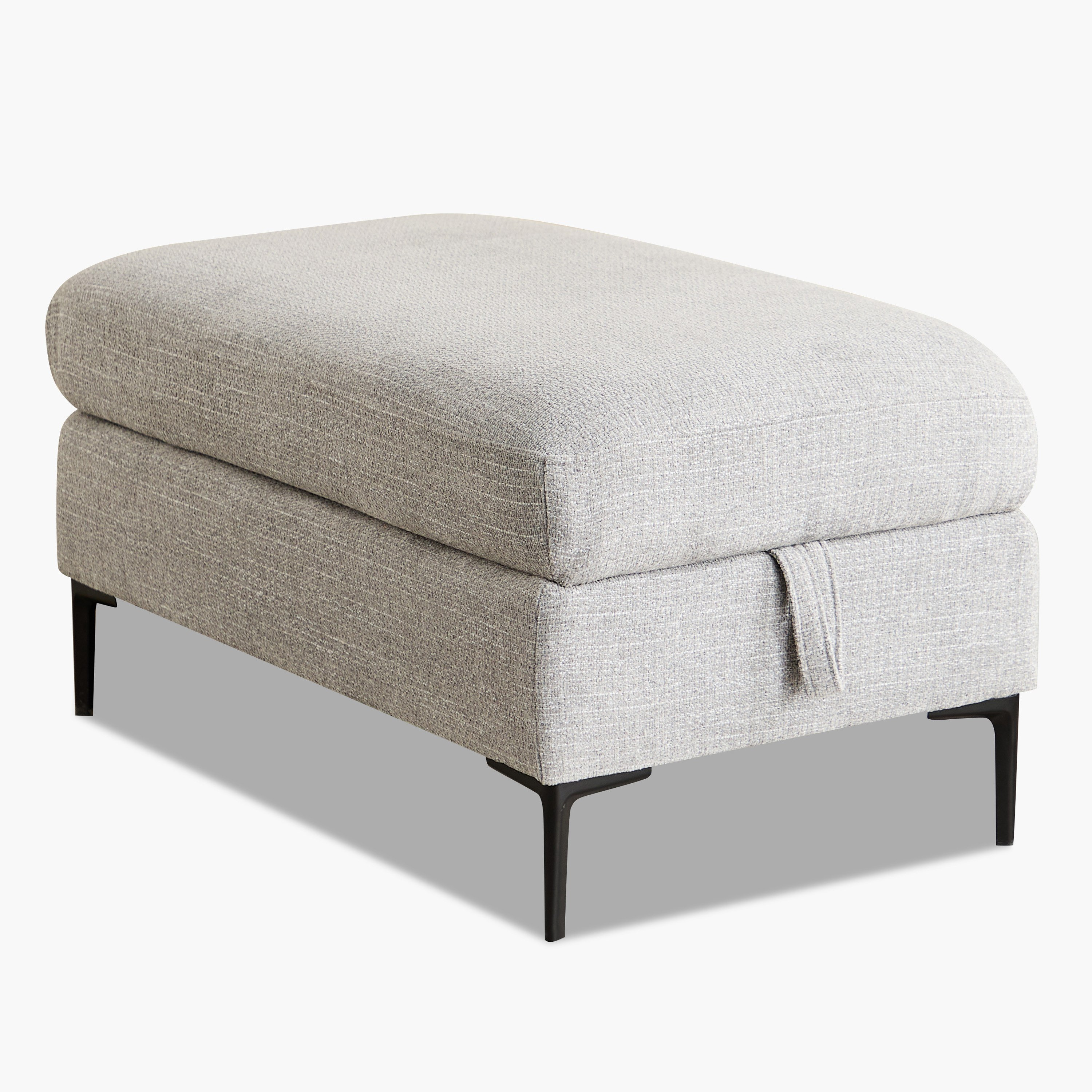 كنبة سرير ركنية يمين 5 مقاعد قماش ووسادتين ومقعد بوحدة تخزين - بافيا-hbxfurniture-sofasandarmchairs-sofabeds-image-19