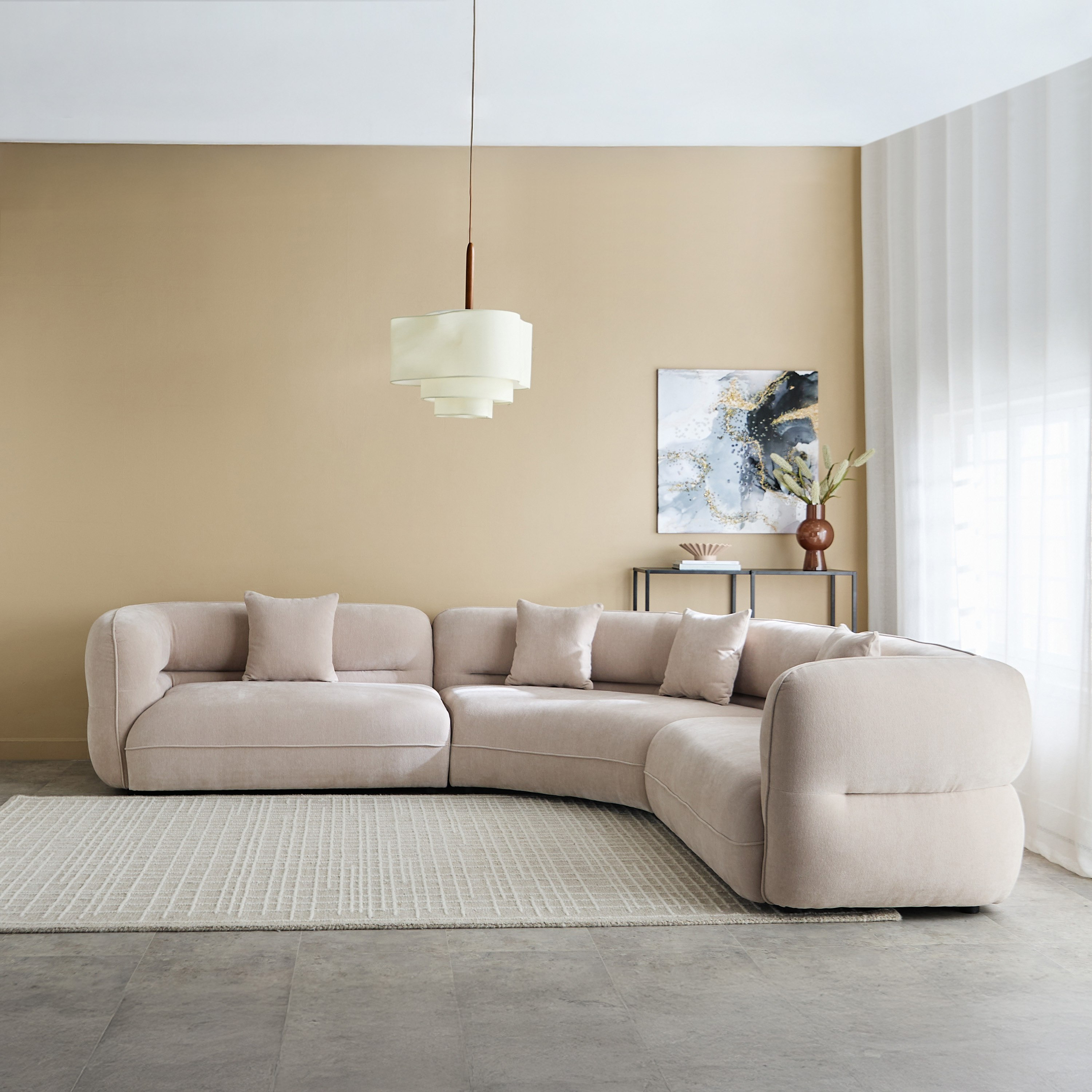 كنبة ركنية مقطعية قماش 6 مقاعد مع 4 وسائد من داروين-hbxlivingroom-sofasandarmchairs-cornersofas-image-2