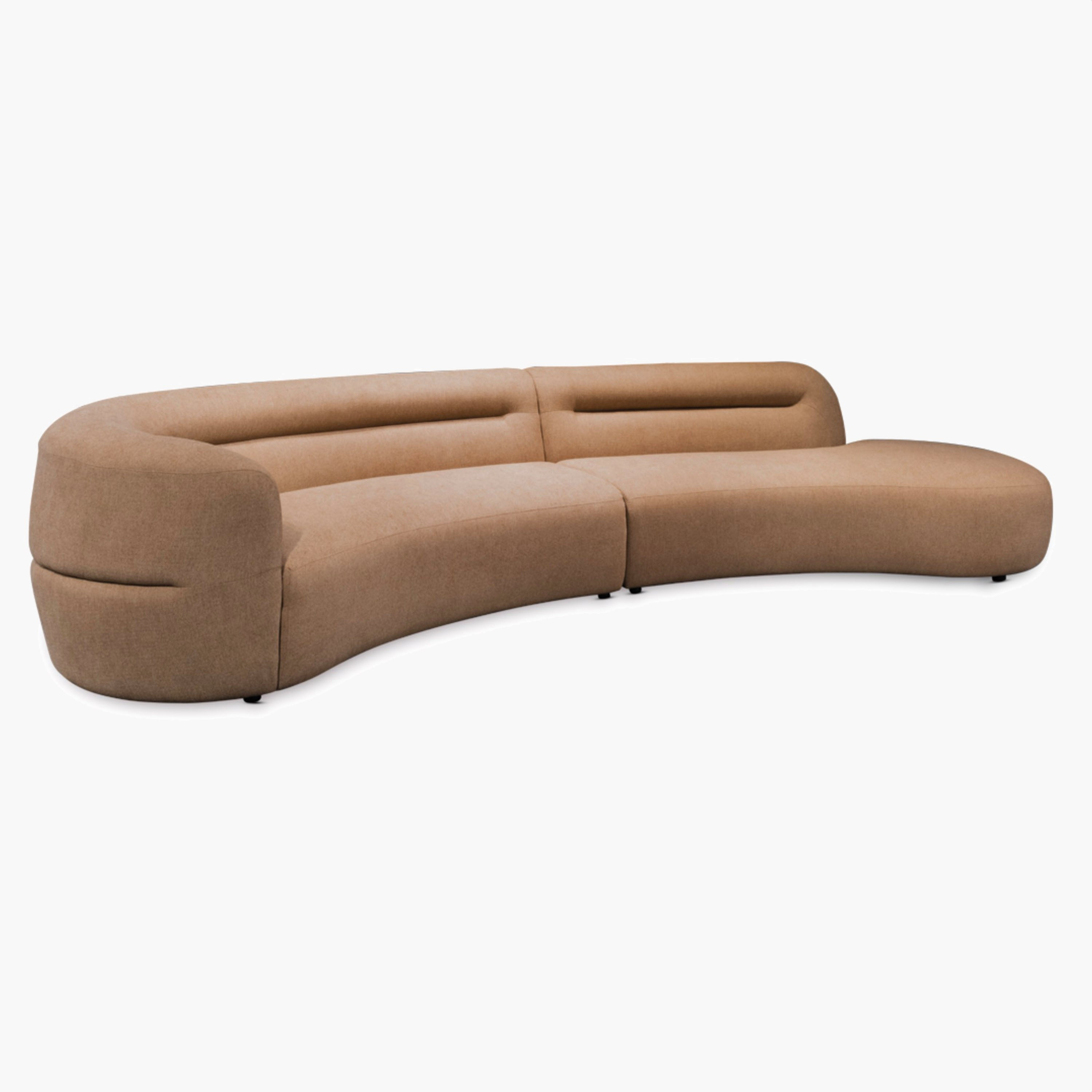 كنبة ركنية قماش مقسمة 6 مقاعد مع وسادتين دعم من كوتسوولد-hbxlivingroom-sofasandarmchairs-sofas-image-1