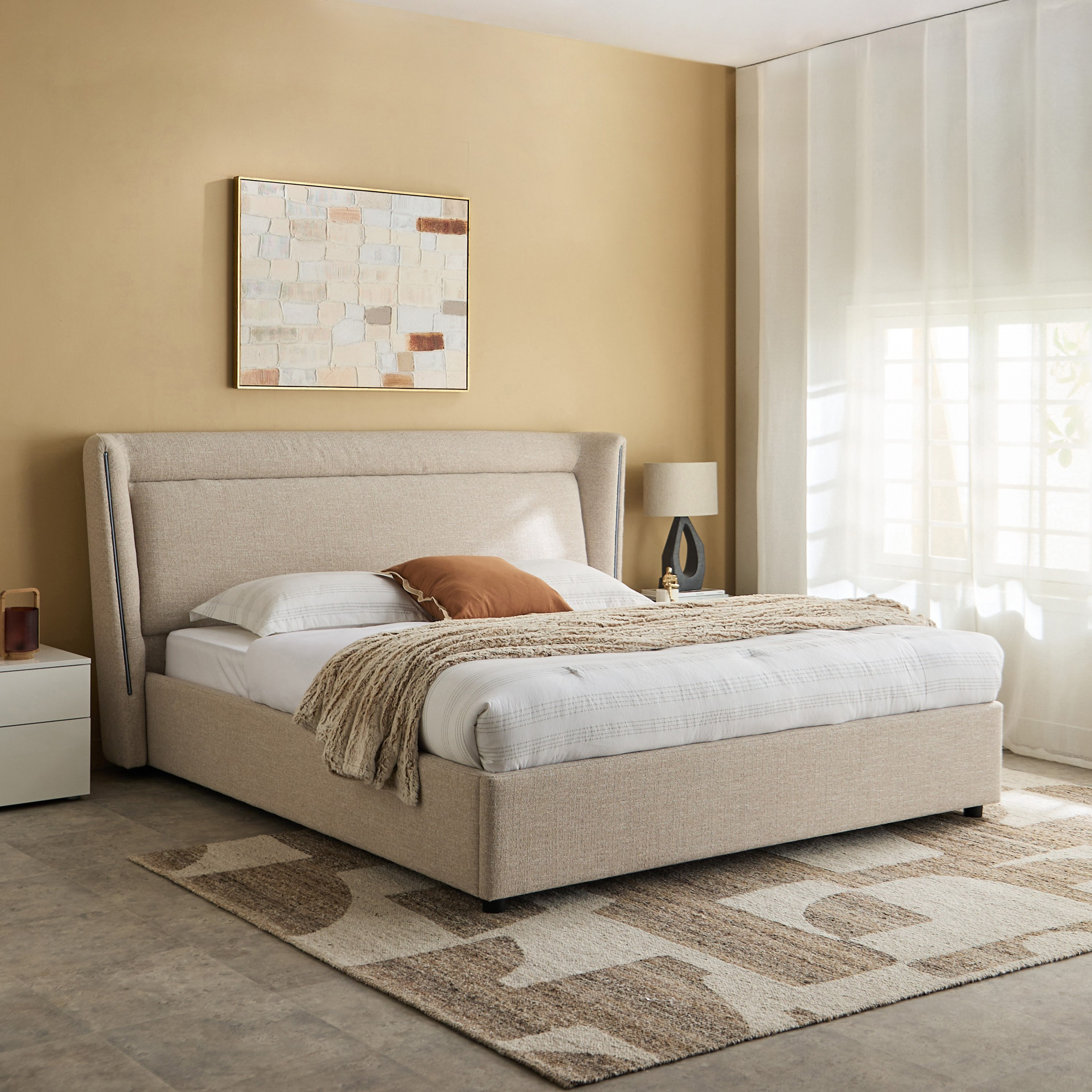 Liberty Aura Smart LED King Upholstered Bed - 180x200 cm-PROMO_HB_UAE_HBX10_250526-image-2