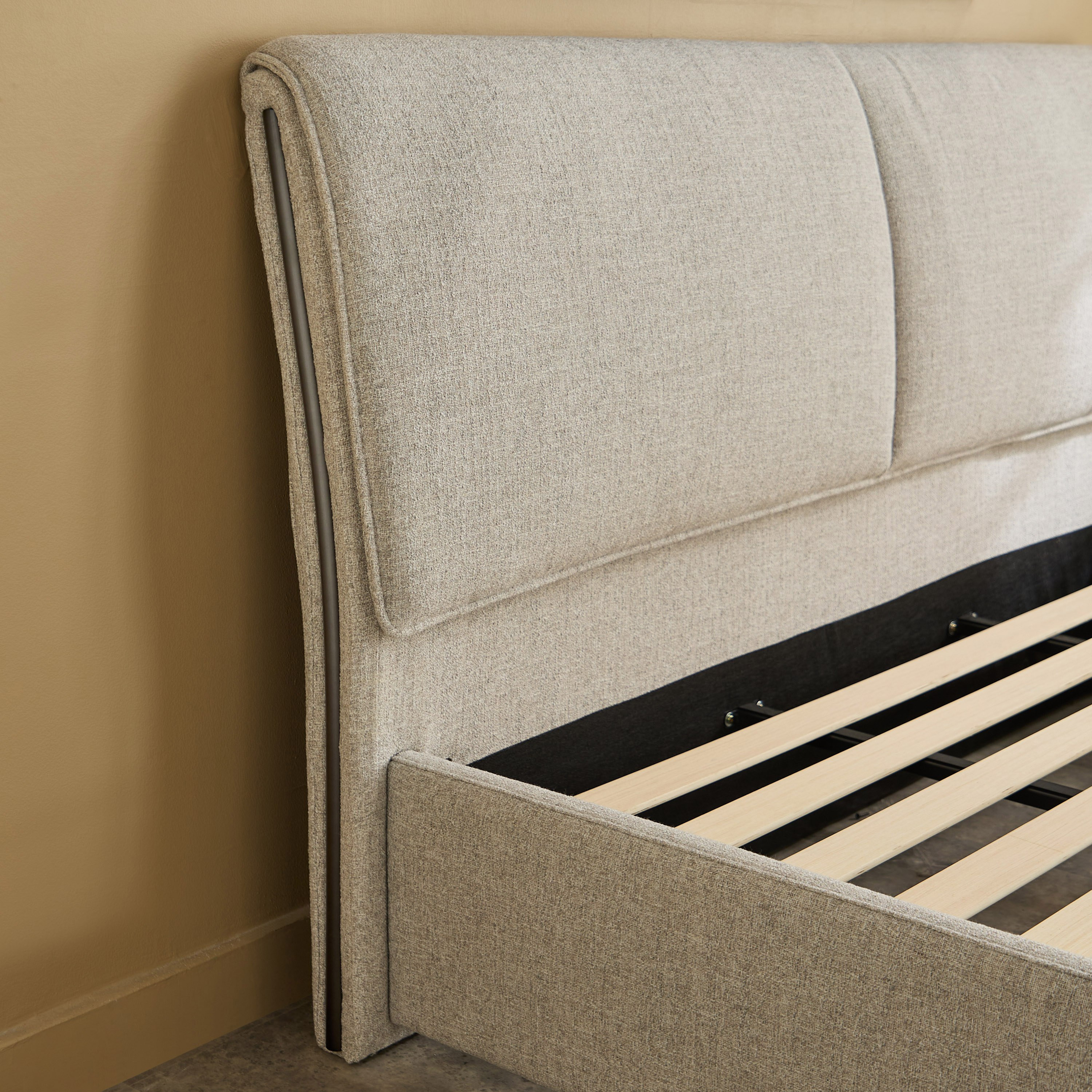 Liberty Contour Queen Upholstered Bed - 160x200 cm-hbxbedroom-bedsandbedsets-beds-queen-image-4
