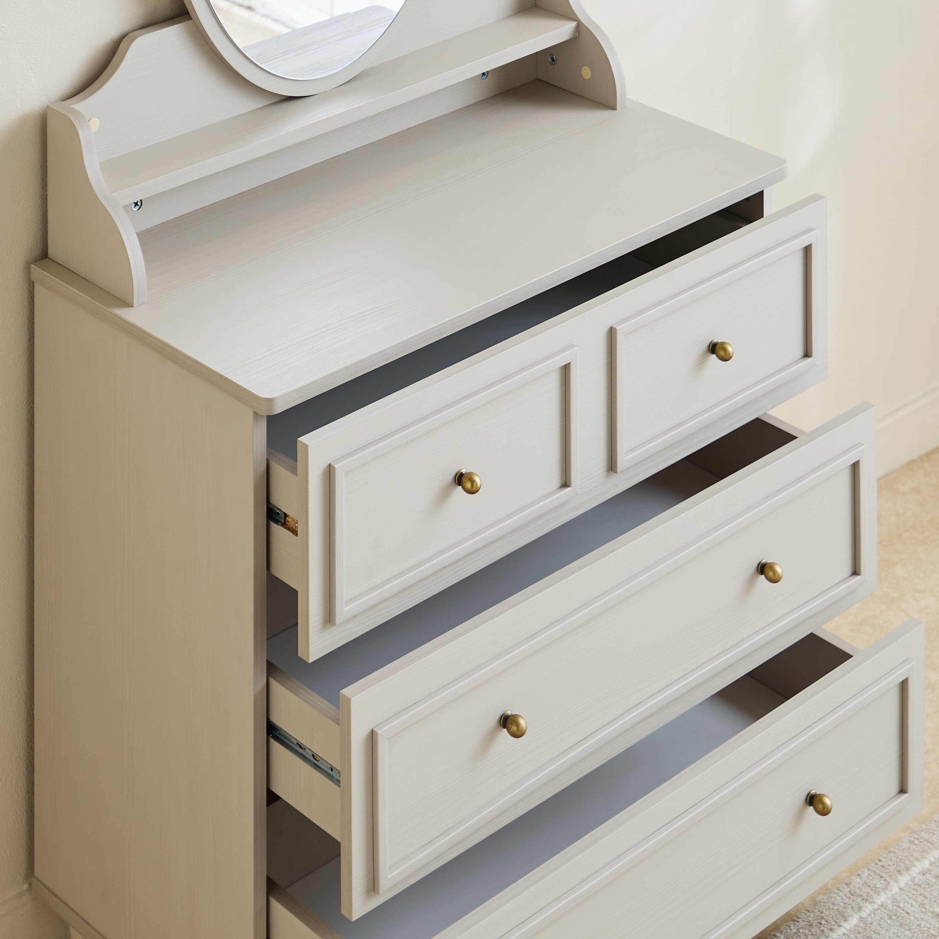 Bergenz 3-Drawer Dresser with Open Shelves and Mirror-hbxfurniture-bedroom-dressersandmirrors-image-4