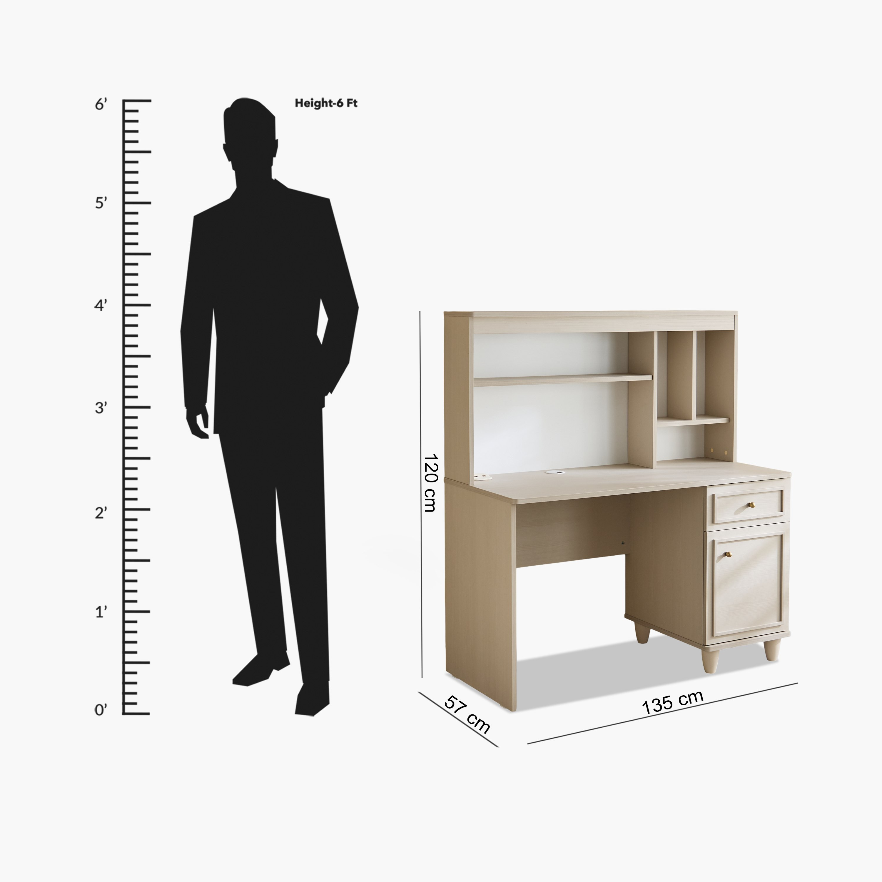 مكتب دراسة ذكي مع مساحة تخزين من بيرجنز-hbxfurniture-office-desks-image-11