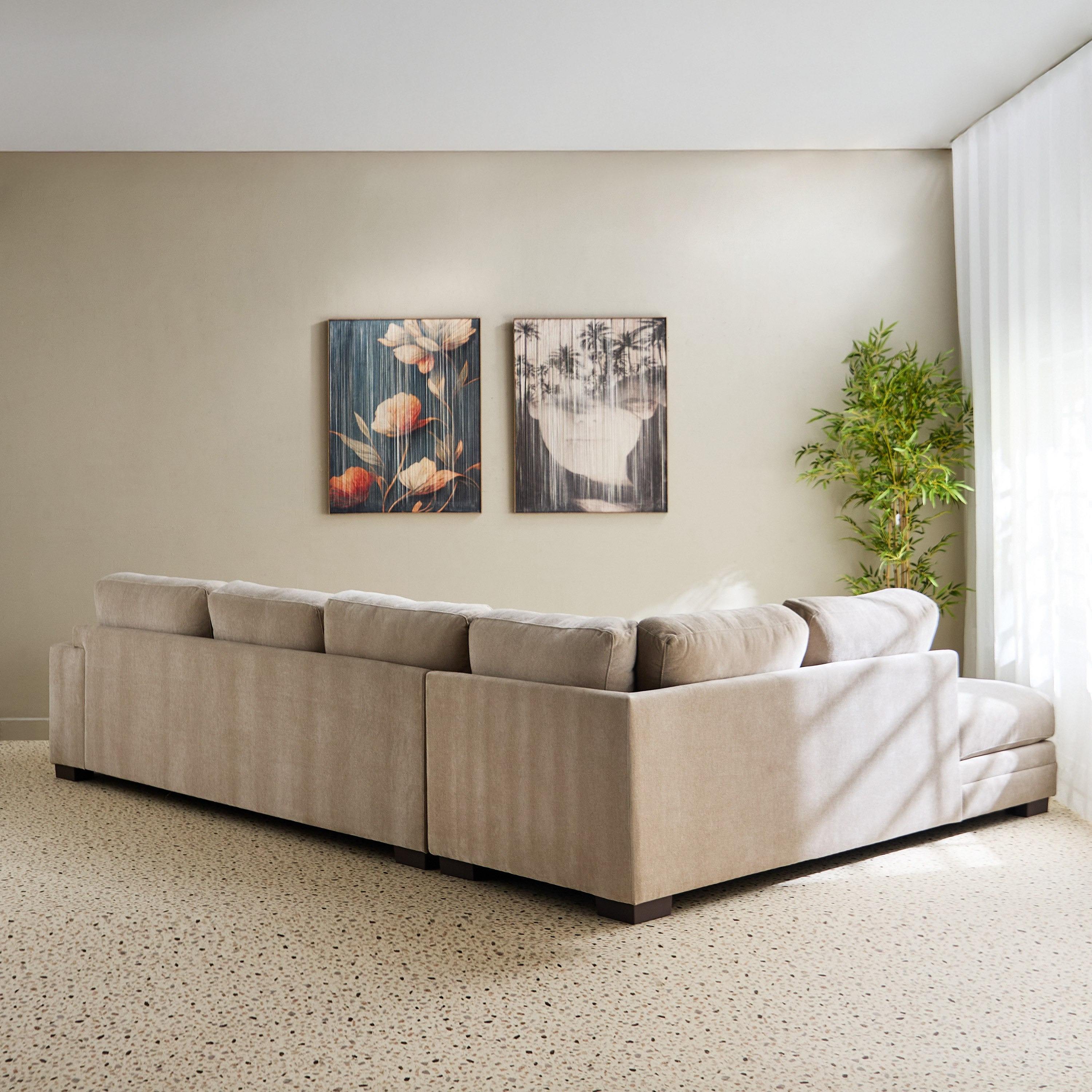 كنبة ركنية يسار قماش بـ5 مقاعد و4 وسائد من ريفيرا-hbxlivingroom-sofasandarmchairs-cornersofas-image-3