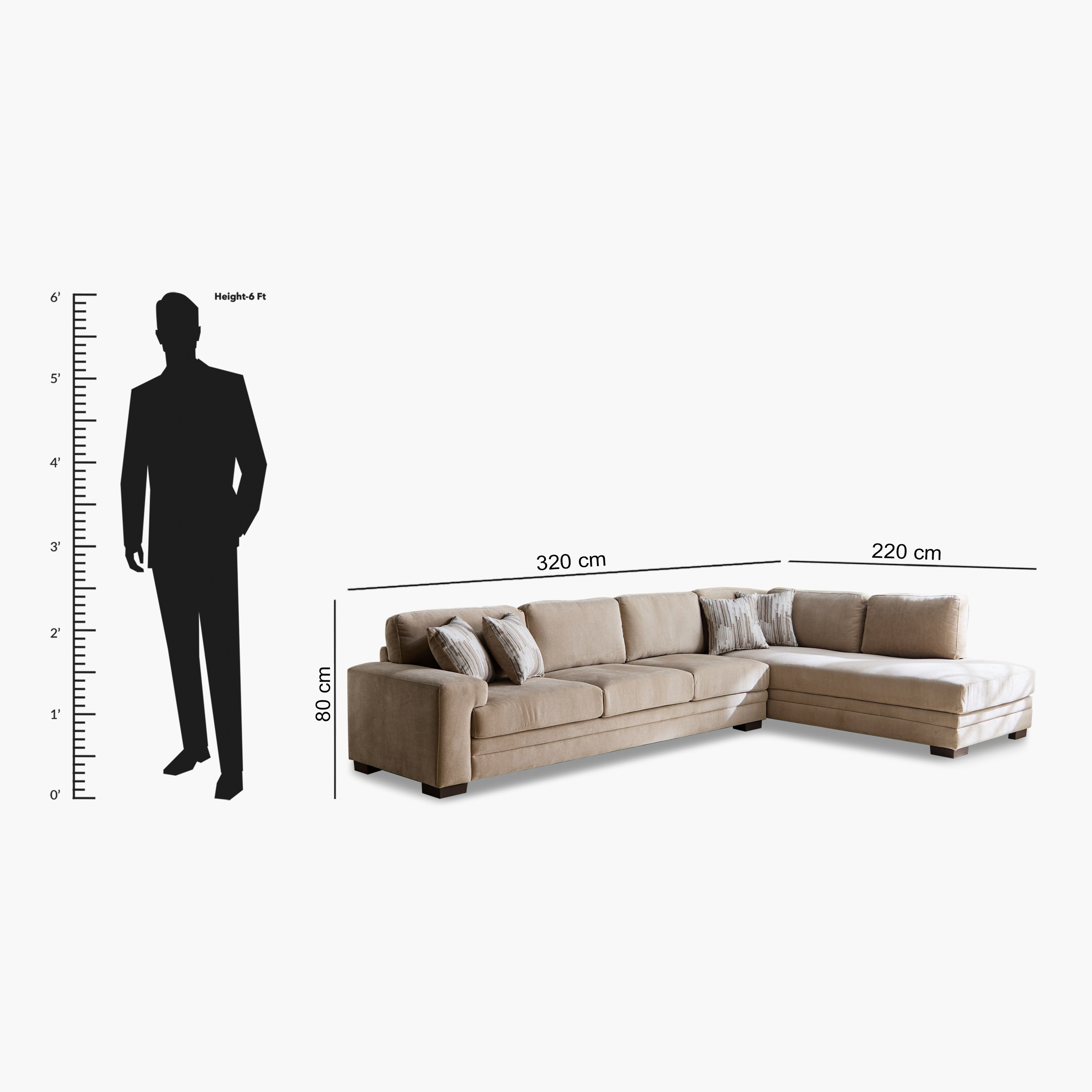 كنبة ركنية يمين قماش بـ5 مقاعد و4 وسائد من ريفيرا-hbxlivingroom-sofasandarmchairs-cornersofas-image-13