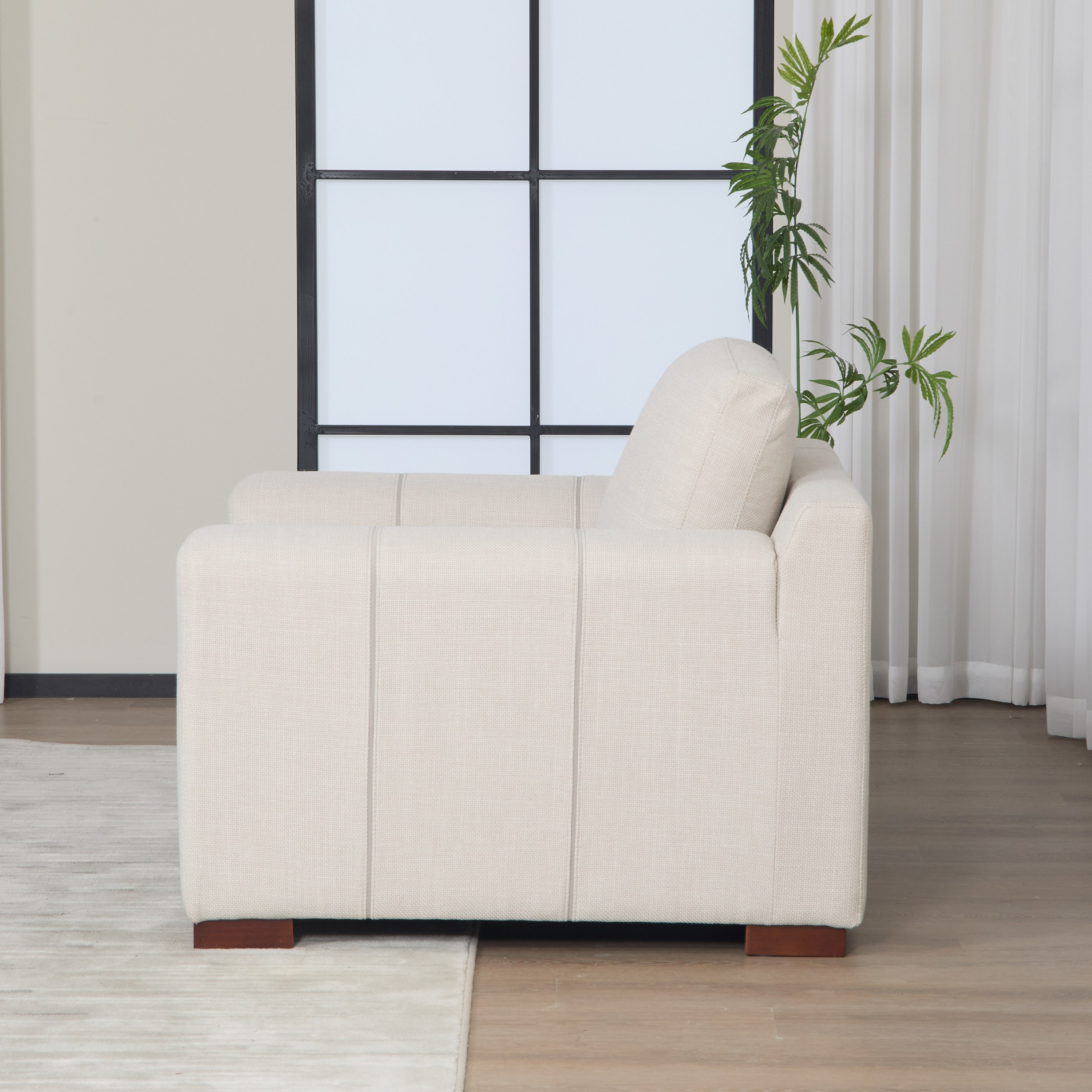 Victoria Fabric Armchair Sofa with 2 Arm Pillows-hbxlivingroom-sofasandarmchairs-sofas-image-6