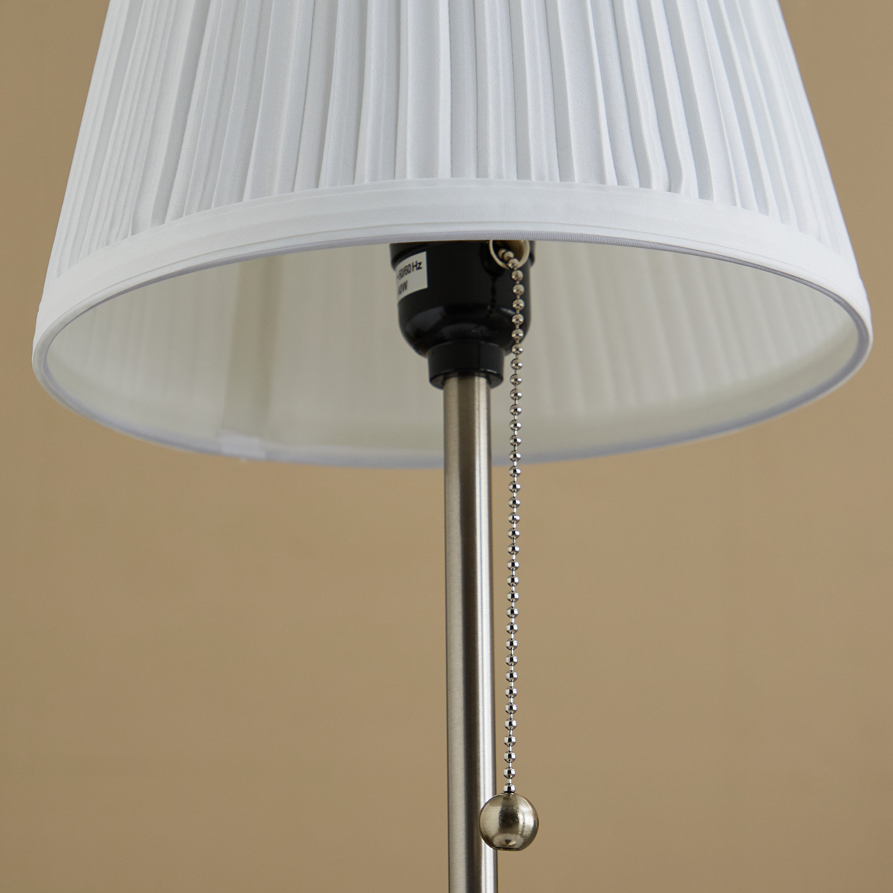 Rollins Caskey Metal Table Lamp with Pull Chain Switch and Pleated Shade - 22x55 cm-PROMO_HB_AE_B1G1_250925-image-3