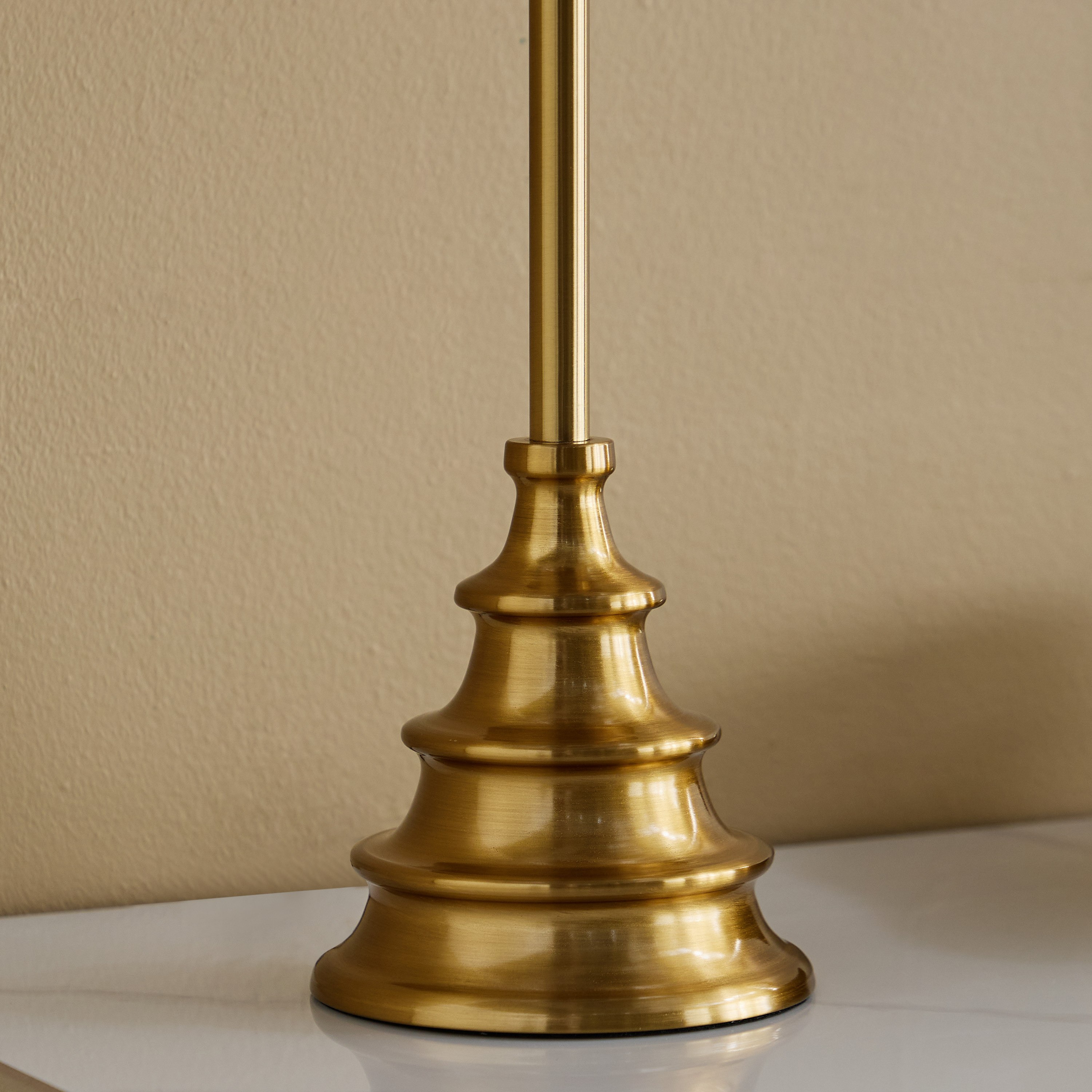 Rollins Caskey Metal Table Lamp with Linen Shade - 30x65 cm-hbxbedroom-lighting-tablelamps-image-3