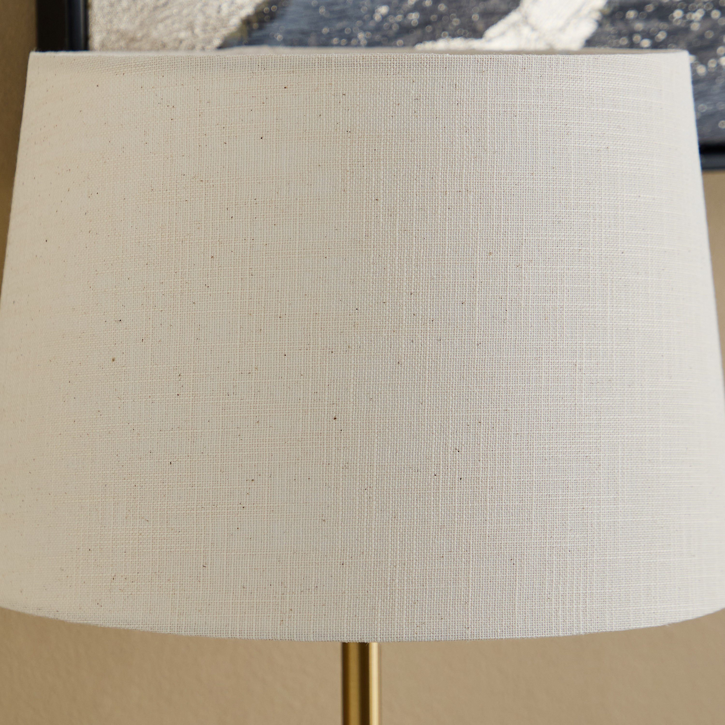 Rollins Caskey Metal Table Lamp with Linen Shade - 30x65 cm-hbxbedroom-lighting-tablelamps-image-4