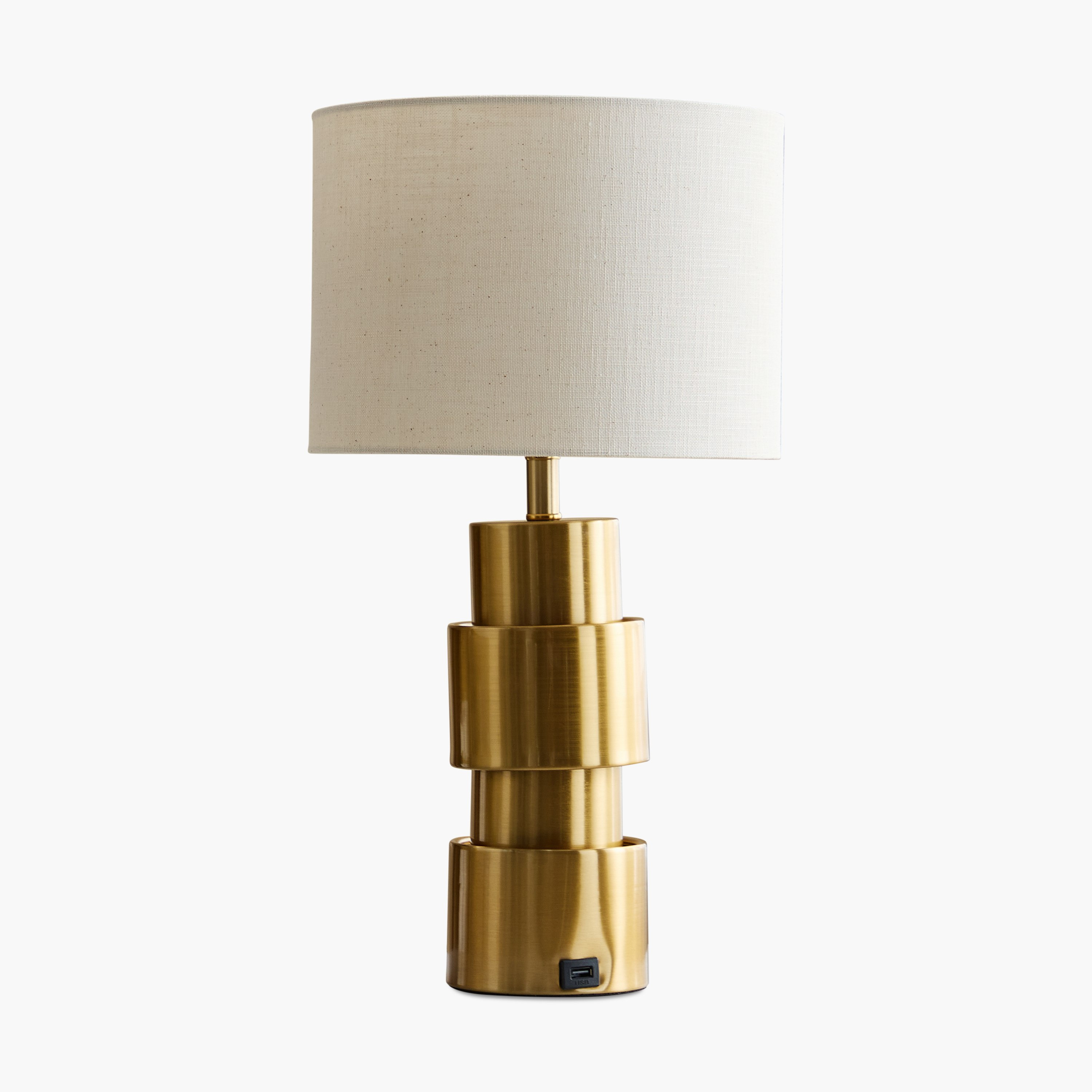 مصباح طاولة معدن بغطاء كتّان من رولينز كاسكي - 28x52  سم-PROMO_HB_AE_B1G1_250925-image-5