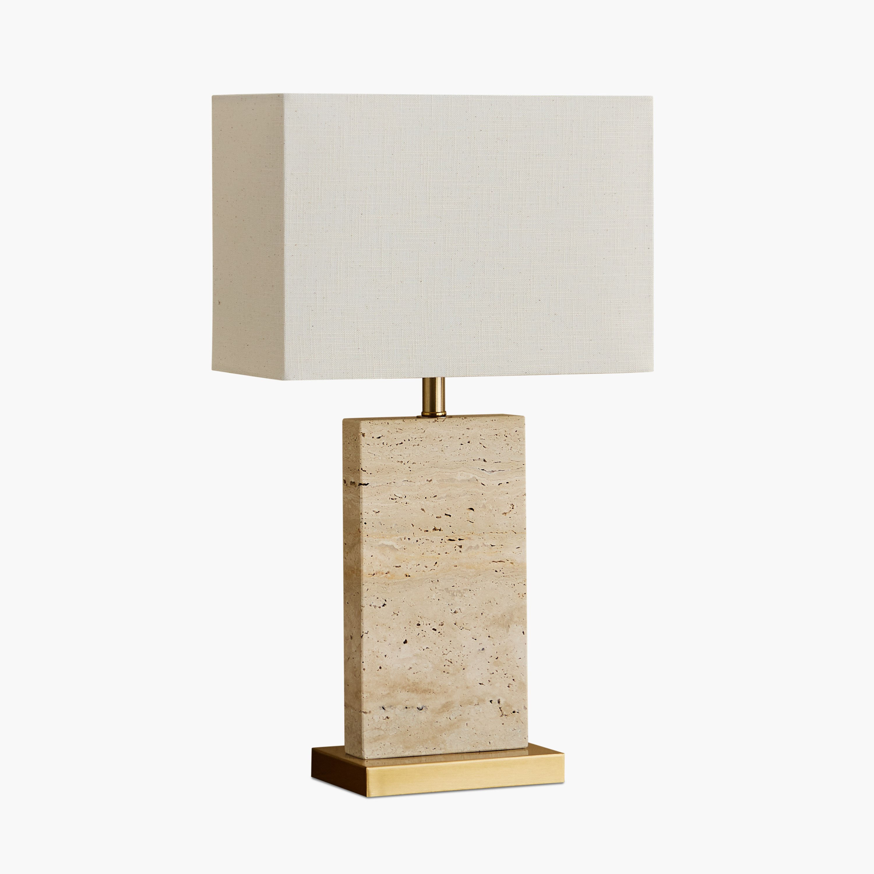 مصباح طاولة ترافرتين ومعدن بغطاء كتّان من رولينز كاسكي -17×33×57 سم-PROMO_HB_AE_B1G1_250925-image-6