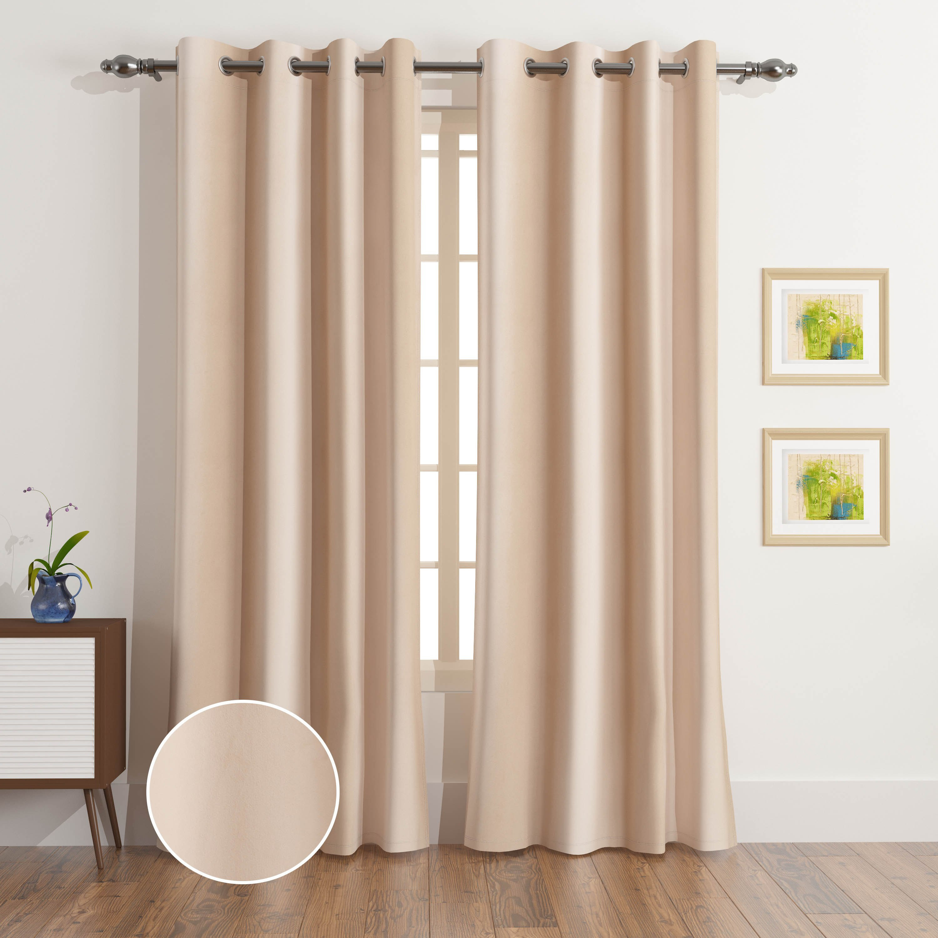 طقم ستائر مخملية ديموت طويلة للغاية من قطعتين من دوف - 135x320 سم-hbxhomeware-hbxdecorandfurnishings-image-1