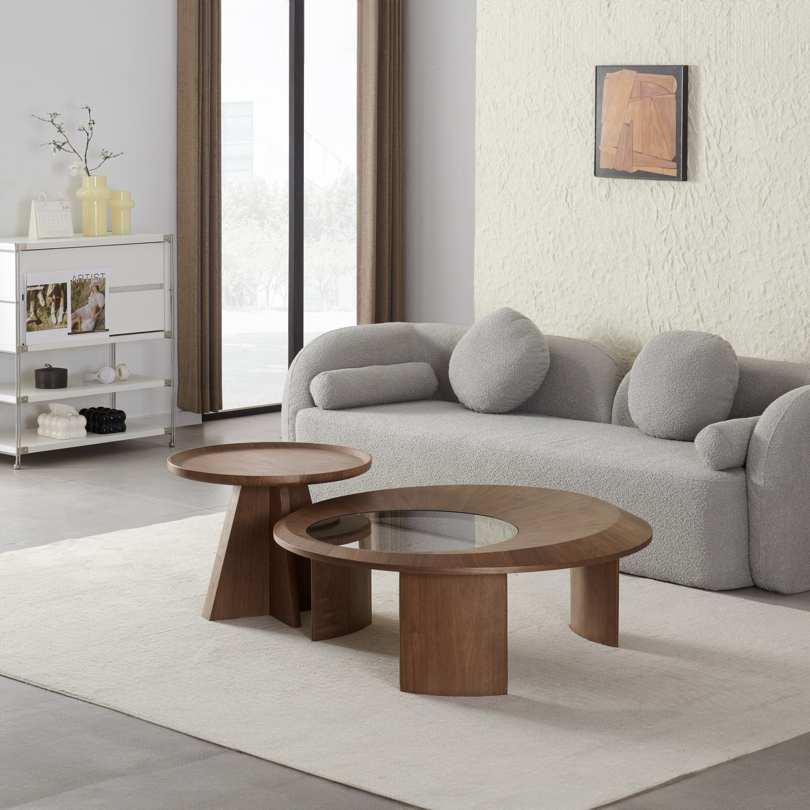 طاولات قهوة زجاج من موس - طقم من قطعتين-hbxlivingroom-tablesandstands-coffeetables-image-1