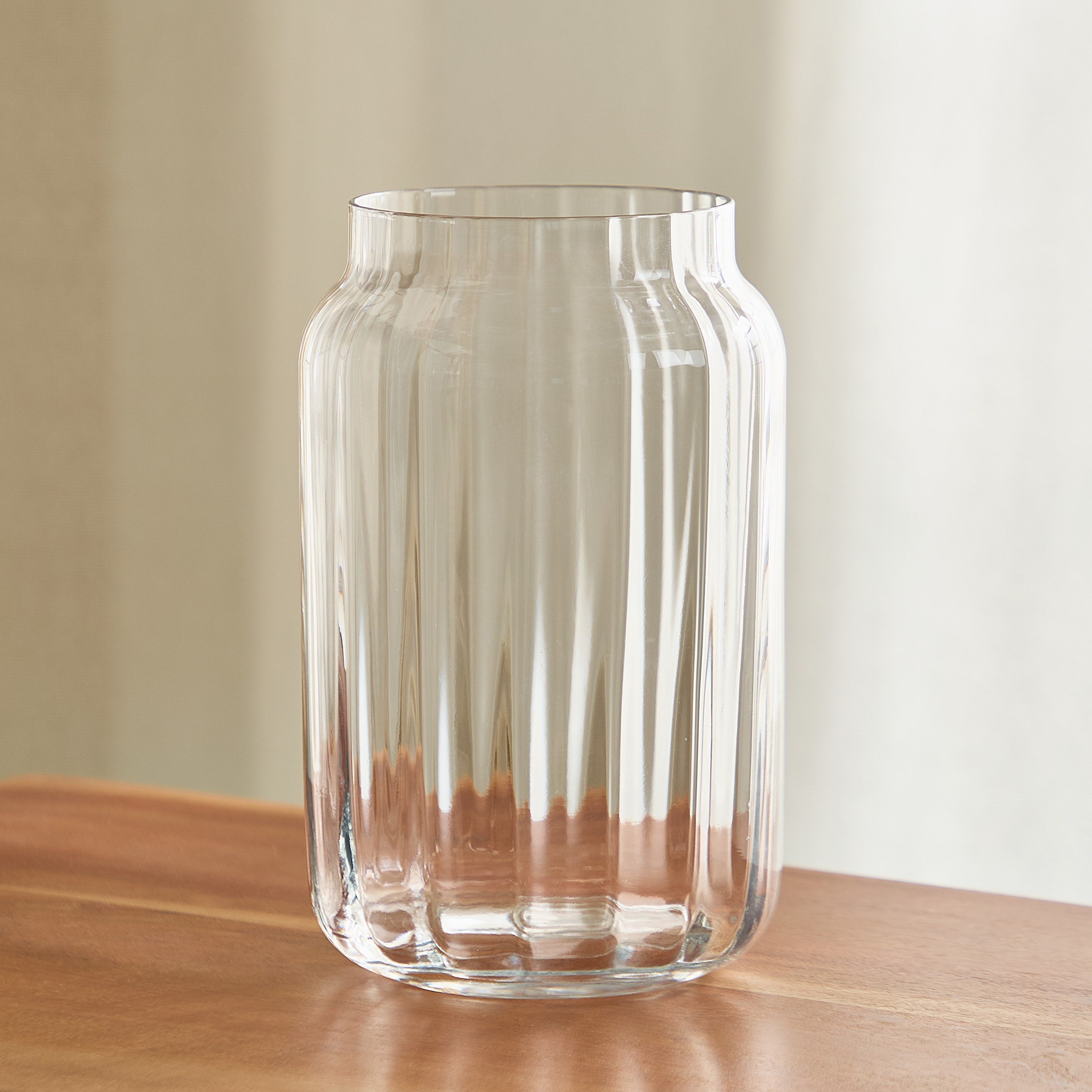 مزهرية زجاج شفافة من أتلانتا - 14x22 سم-hbxbedroom-decorandaccessories-vases-image-2