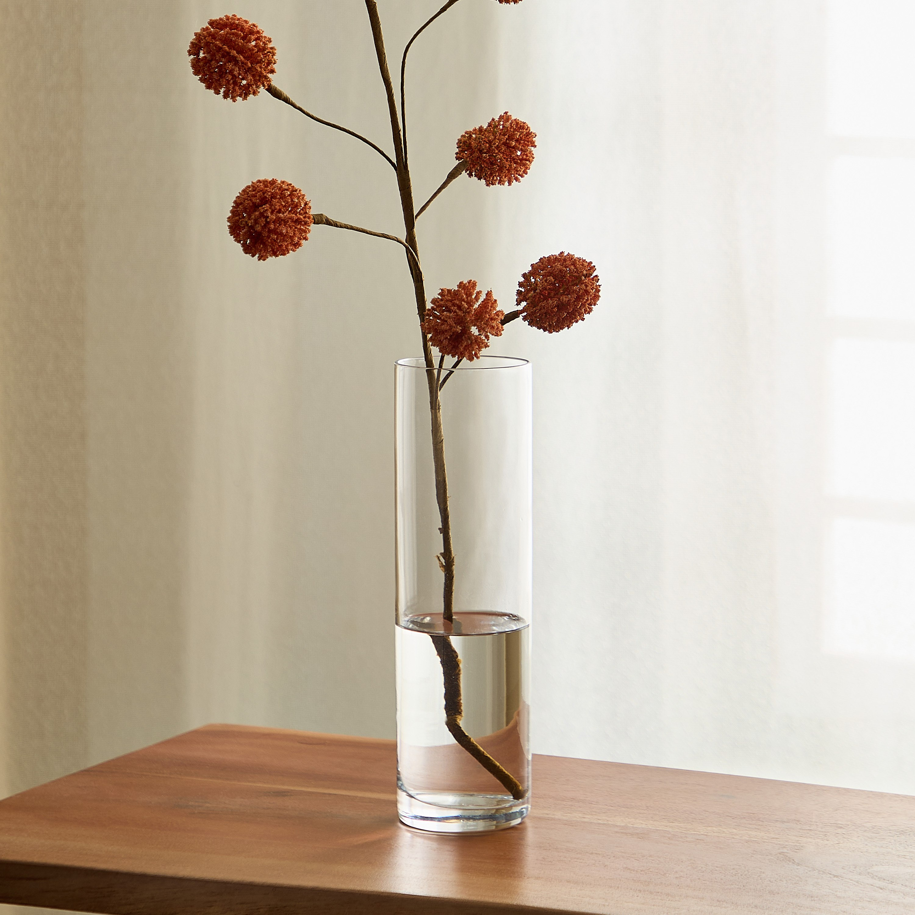 مزهرية زجاج أسطوانية من أتلانتا - 8.4x28 سم-hbxbedroom-decorandaccessories-vases-image-1