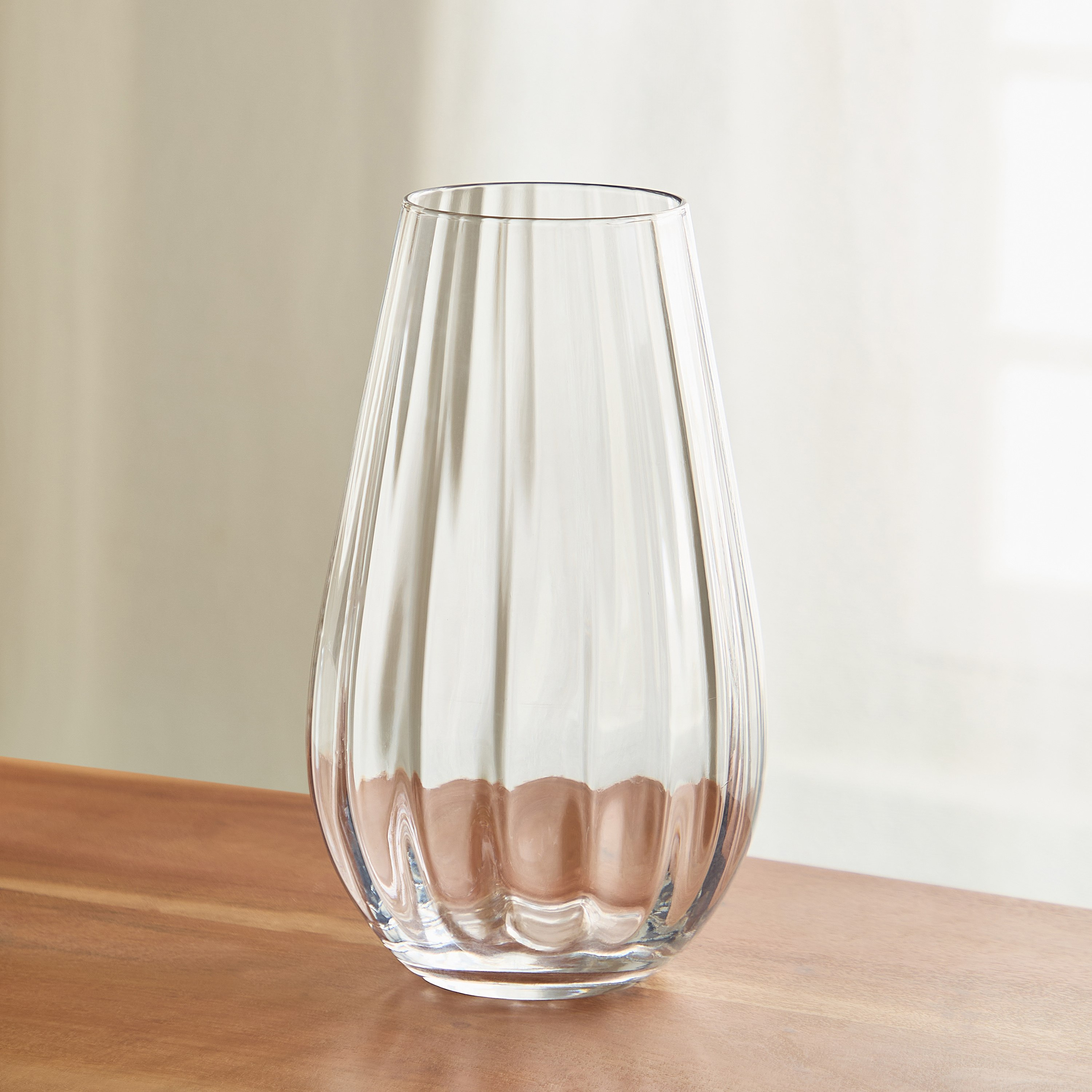 Optical Glass Vase - 15x25 cm-hbxbedroom-decorandaccessories-vases-image-2