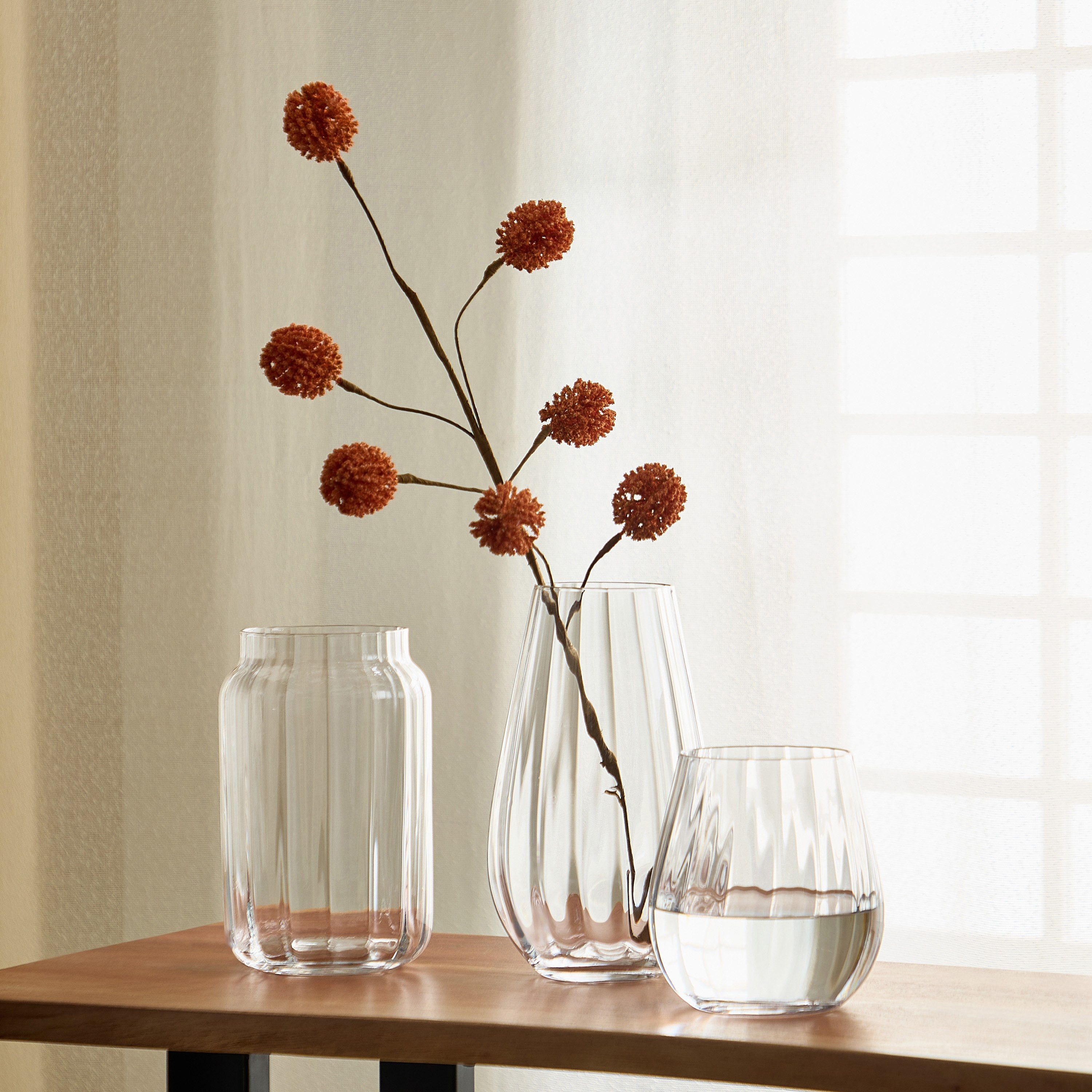مزهرية زجاح شفافة من أتلانتا - 14x15.5 سم-hbxbedroom-decorandaccessories-vases-image-4