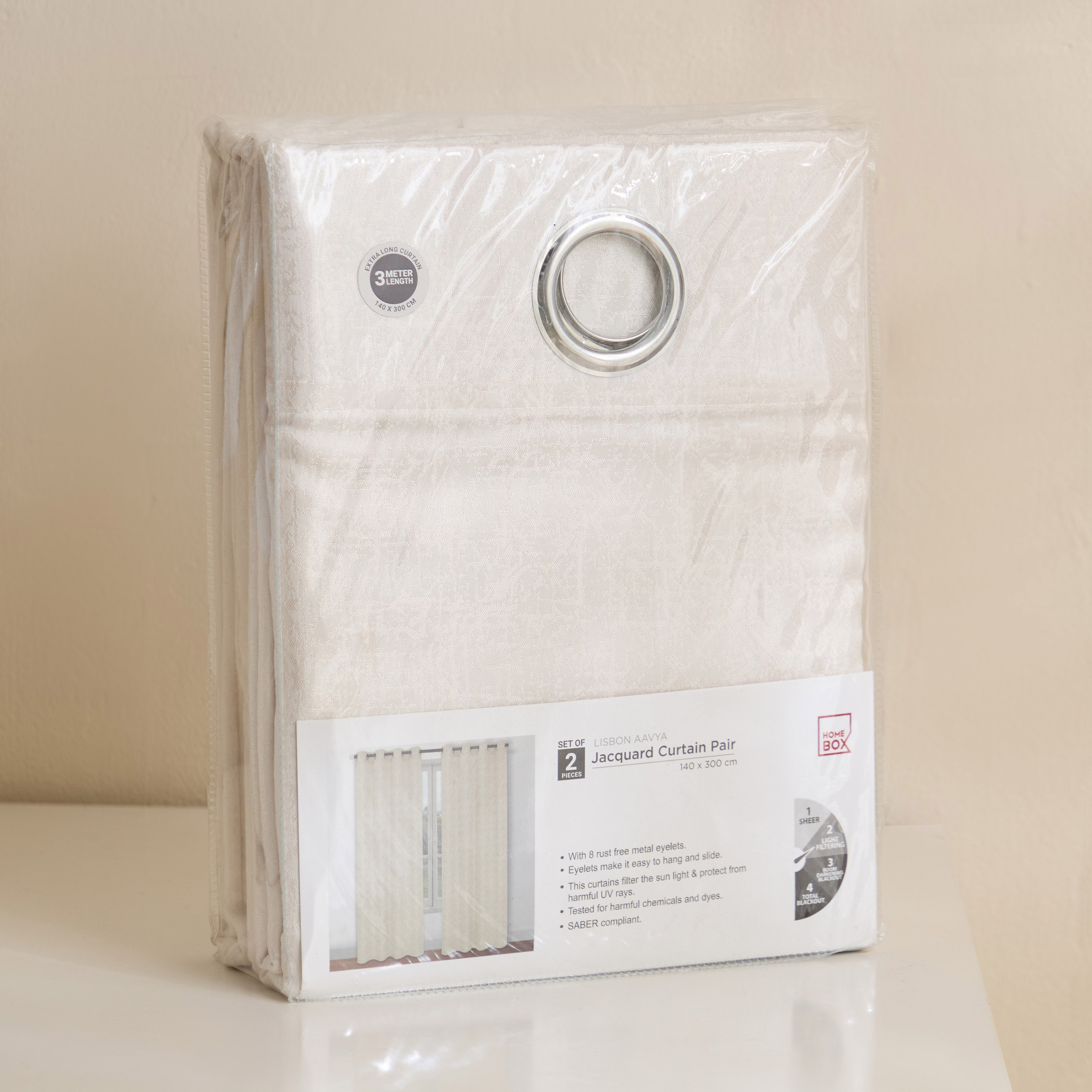 طقم ستائر جاكار طويلة جدًا قطعتين آفيا من ليسبون - 140×300 سم-hbxhomeware-hbxkidsandyouth-image-4