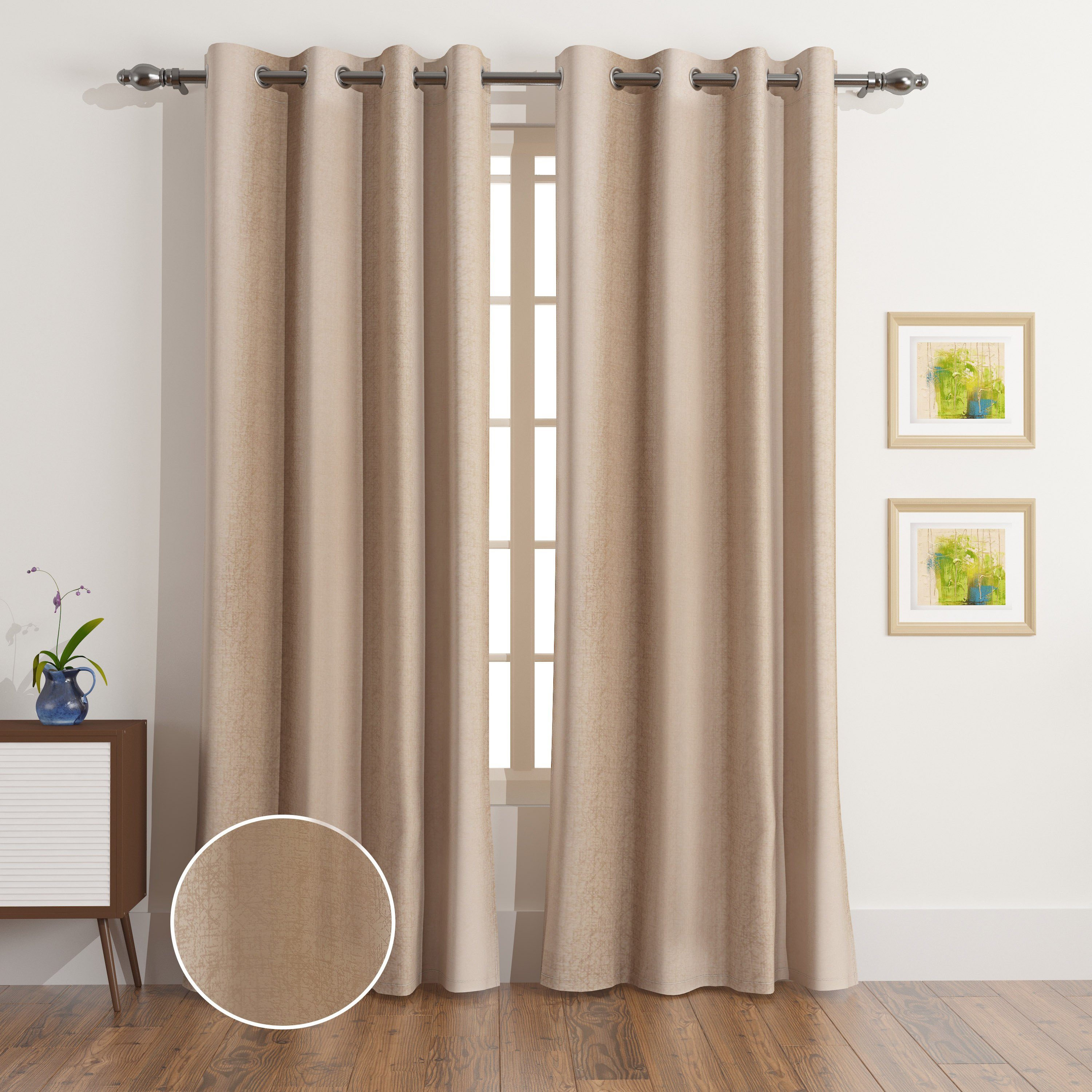 طقم ستائر جاكار طويلة جدًا قطعتين آفيا من ليسبون - 140x300 سم-hbxhomeware-hbxkidsandyouth-image-1
