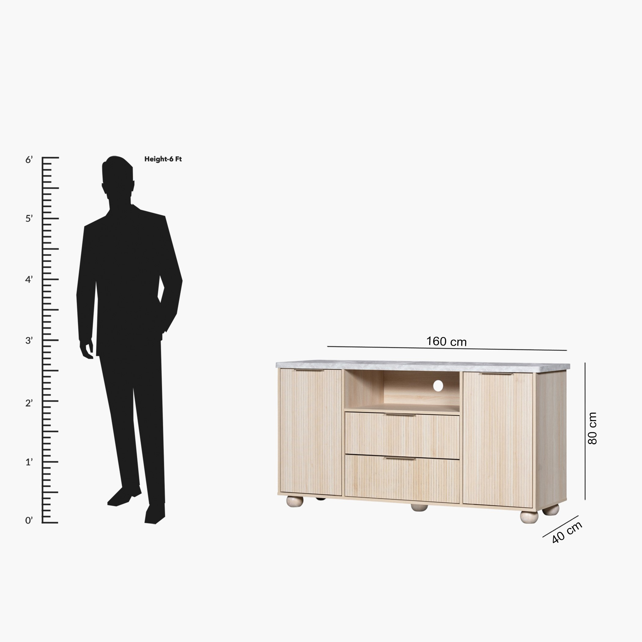 Island 2-Door Sideboard High TV Cabinet with 2 Drawers for TVs up to 65 inches-hbxfurniture-diningroom-buffetsandsideboards-image-15