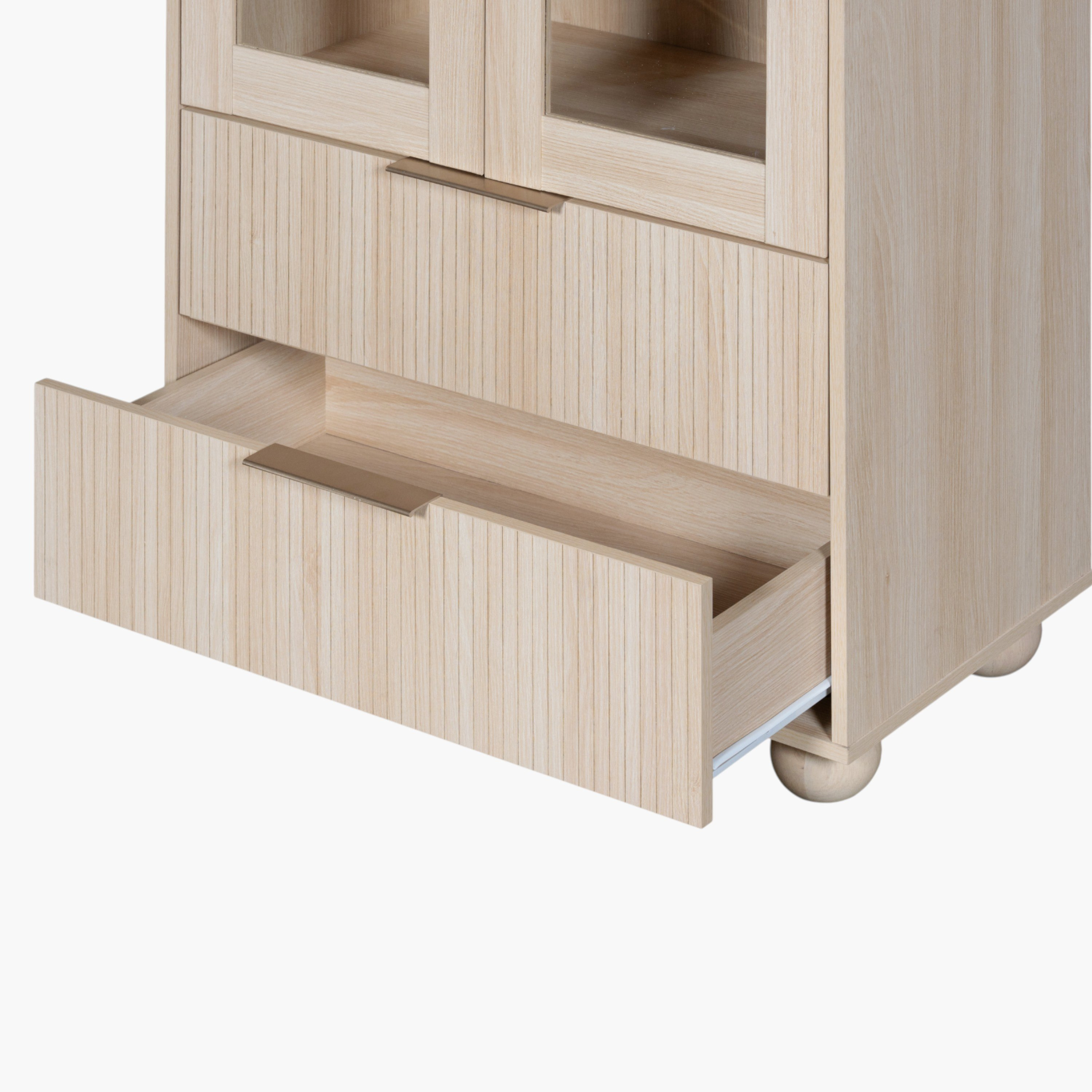 Island Display Cabinet Bookcase with 2 Drawers-hbxfurniture-office-bookcases-image-11