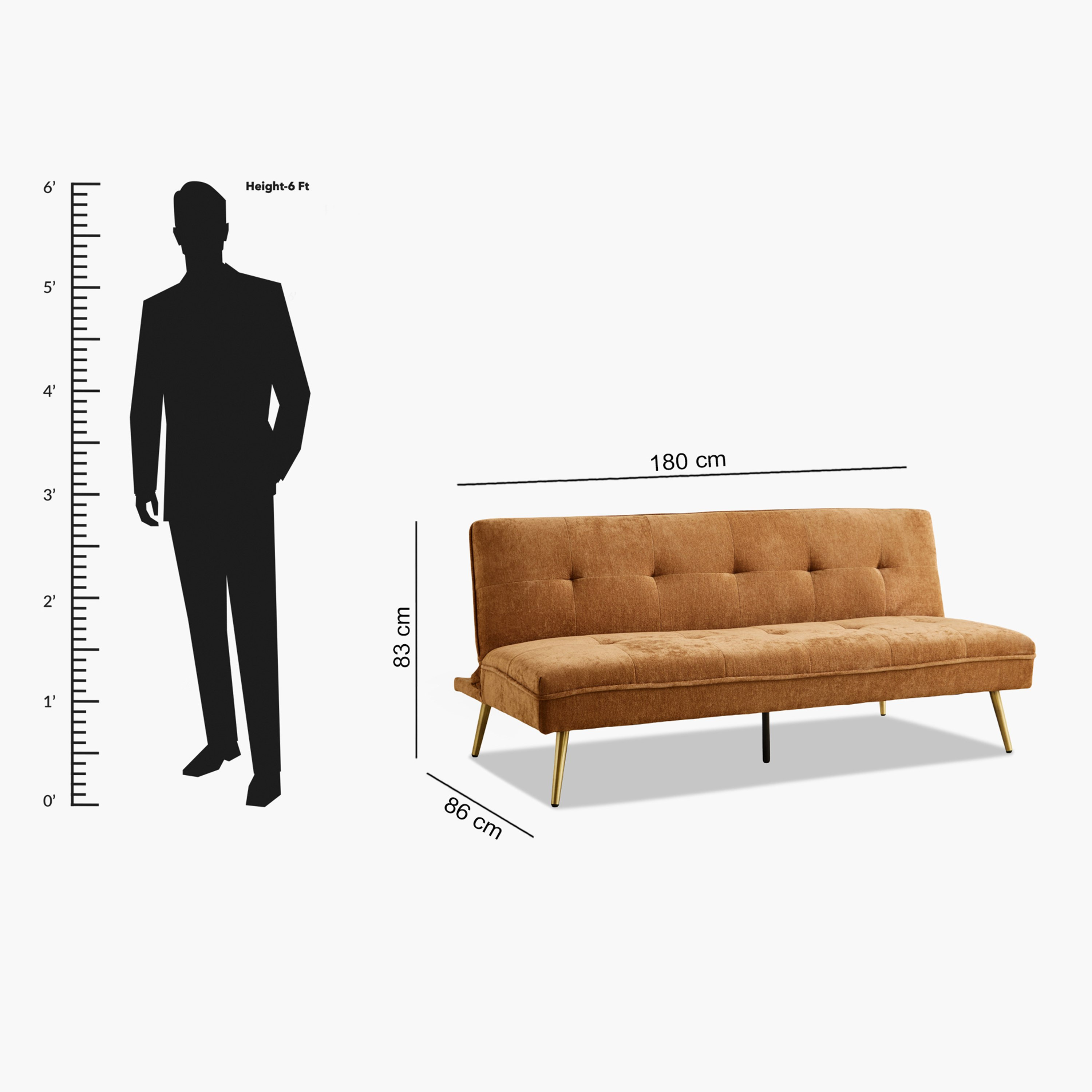 كنبة سرير 3 مقاعد قماش من موڤو تروي-hbxfurniture-sofasandarmchairs-sofabeds-image-13