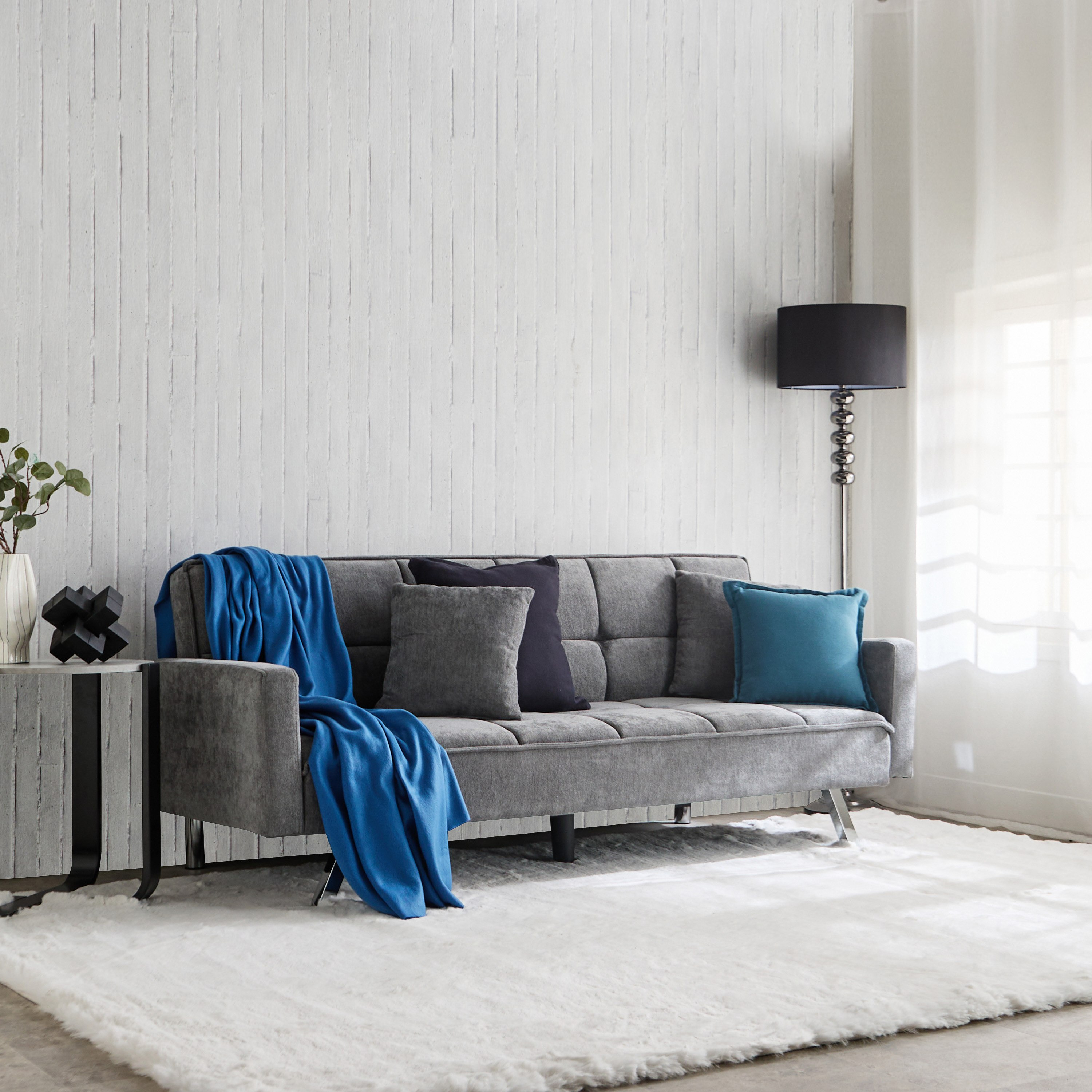 Movo Palmer 3-Seater Fabric Sofa Bed with 2 Cushions-hbxfurniture-sofasandarmchairs-sofabeds-image-11