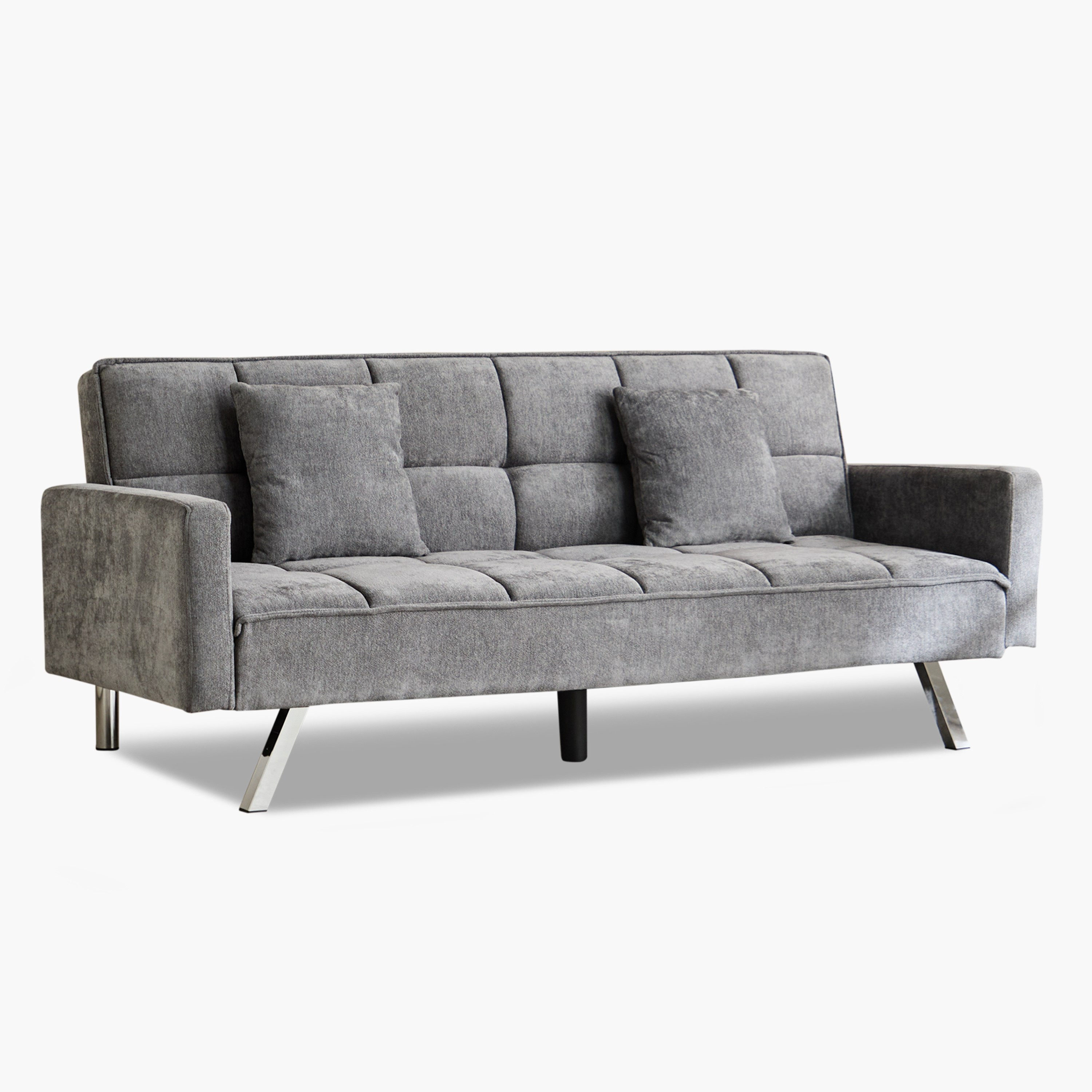 Movo Palmer 3-Seater Fabric Sofa Bed with 2 Cushions-hbxfurniture-sofasandarmchairs-sofabeds-image-12