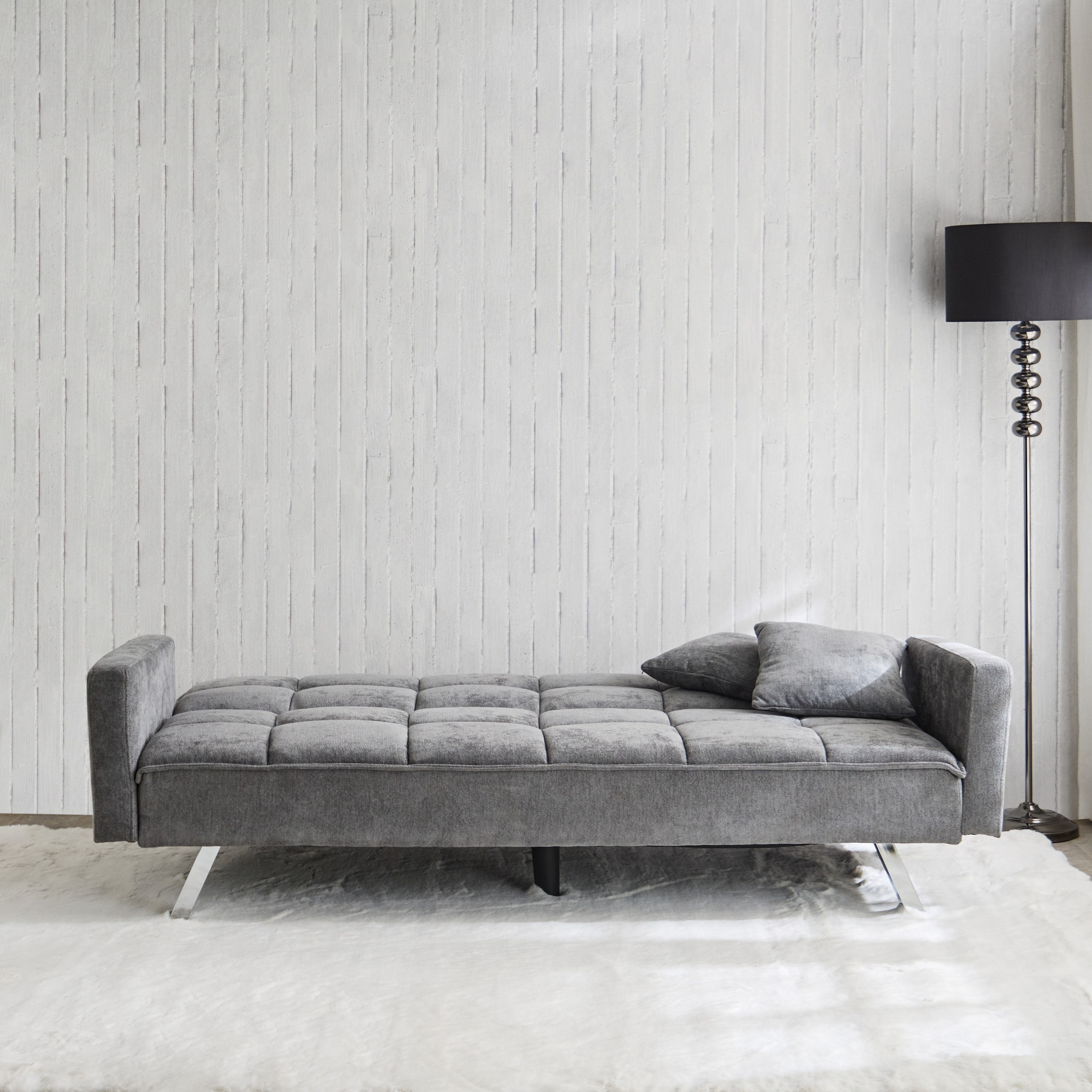 Movo Palmer 3-Seater Fabric Sofa Bed with 2 Cushions-hbxfurniture-sofasandarmchairs-sofabeds-image-4