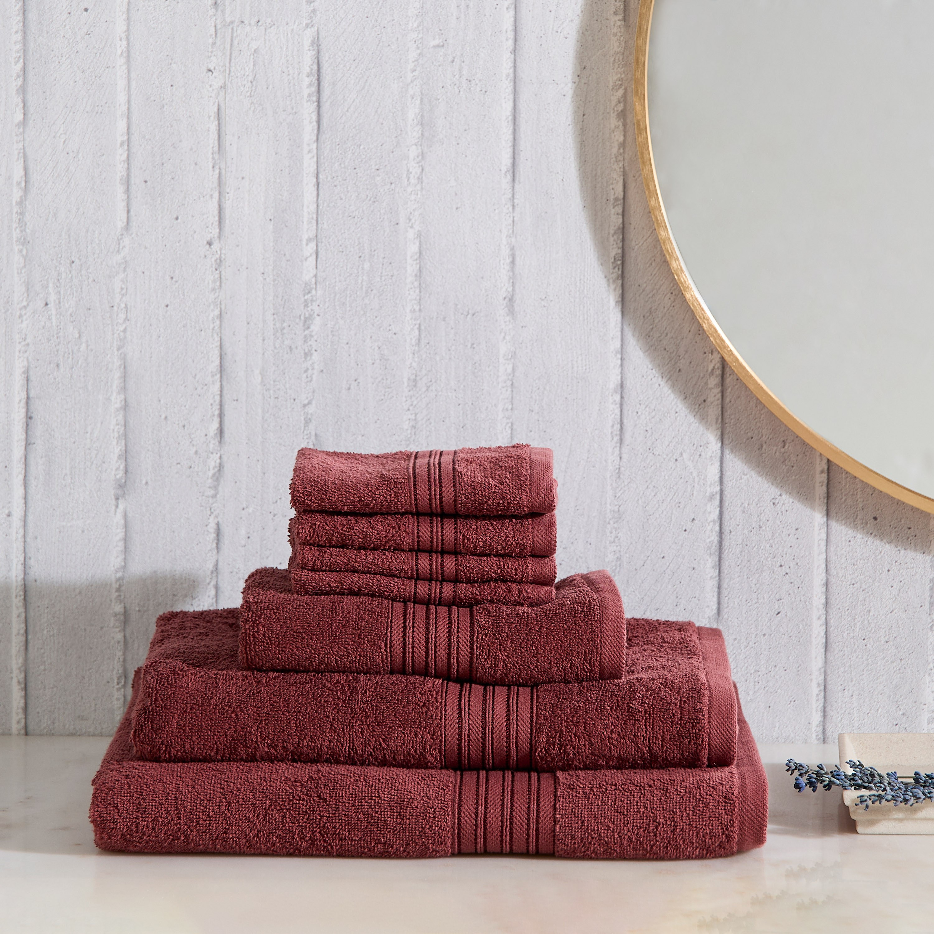 طقم مناشف وجه ممشطة 4 قطع من إسينشال - 30×30 سم-hbxbathroom-bathroomtextiles-image-4