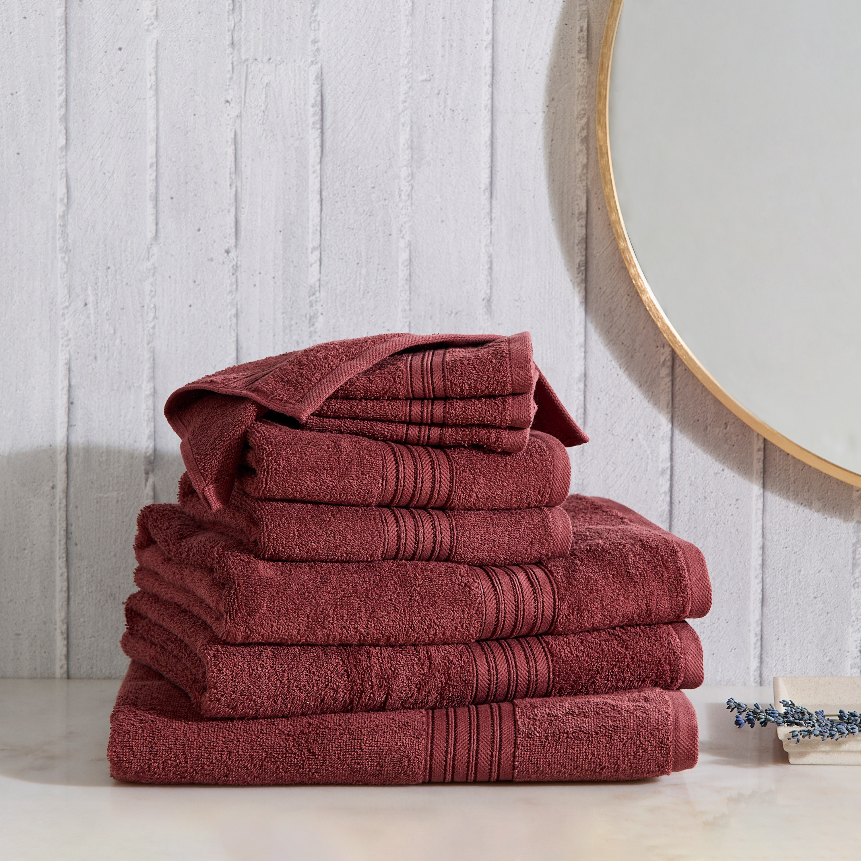 طقم مناشف وجه ممشطة 4 قطع من إسينشال - 30×30 سم-hbxbathroom-bathroomtextiles-image-5