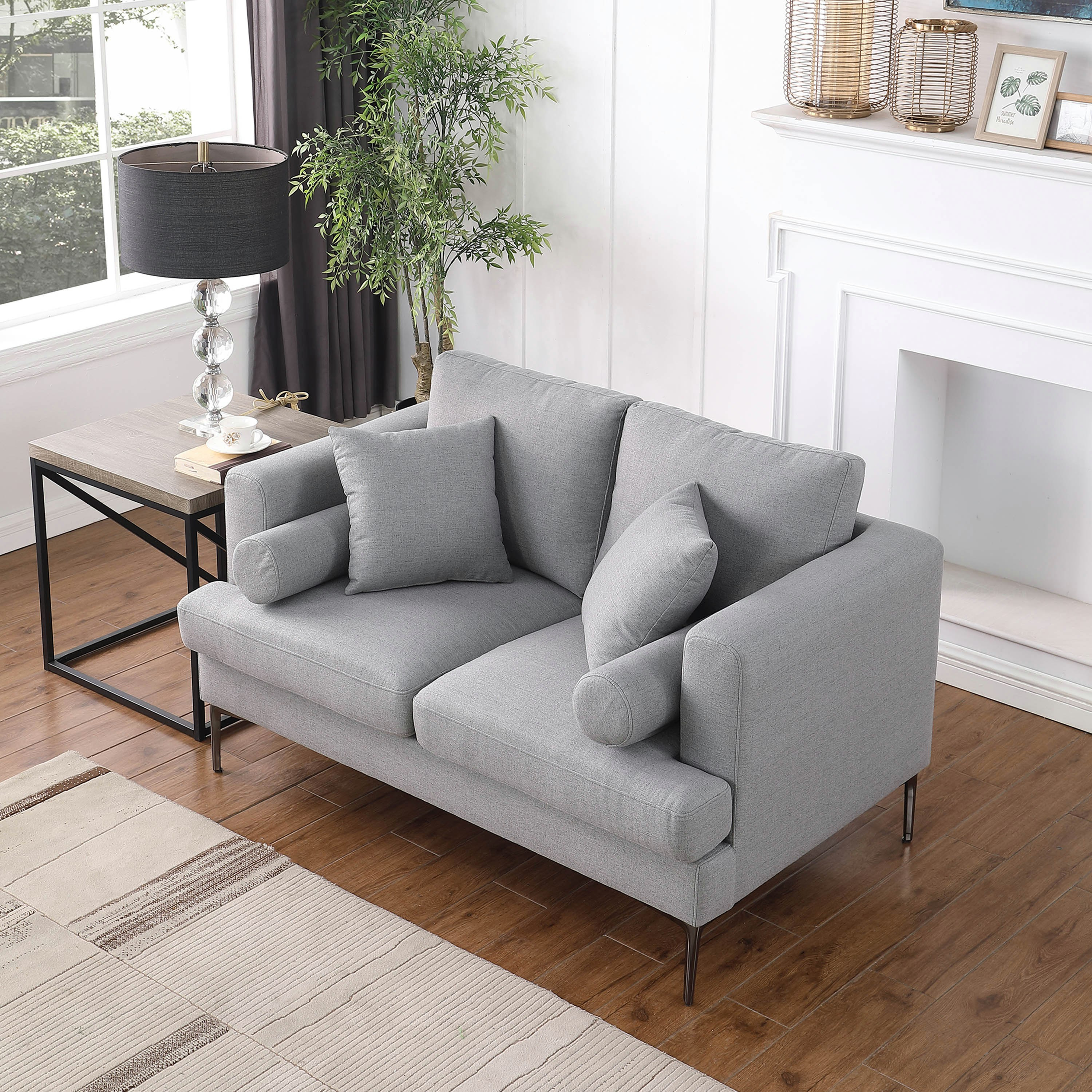 Amare 2-Seater Sofa with 2 Cushions and 2 Round Cushions-hbxlivingroom-sofasandarmchairs-sofas-image-2