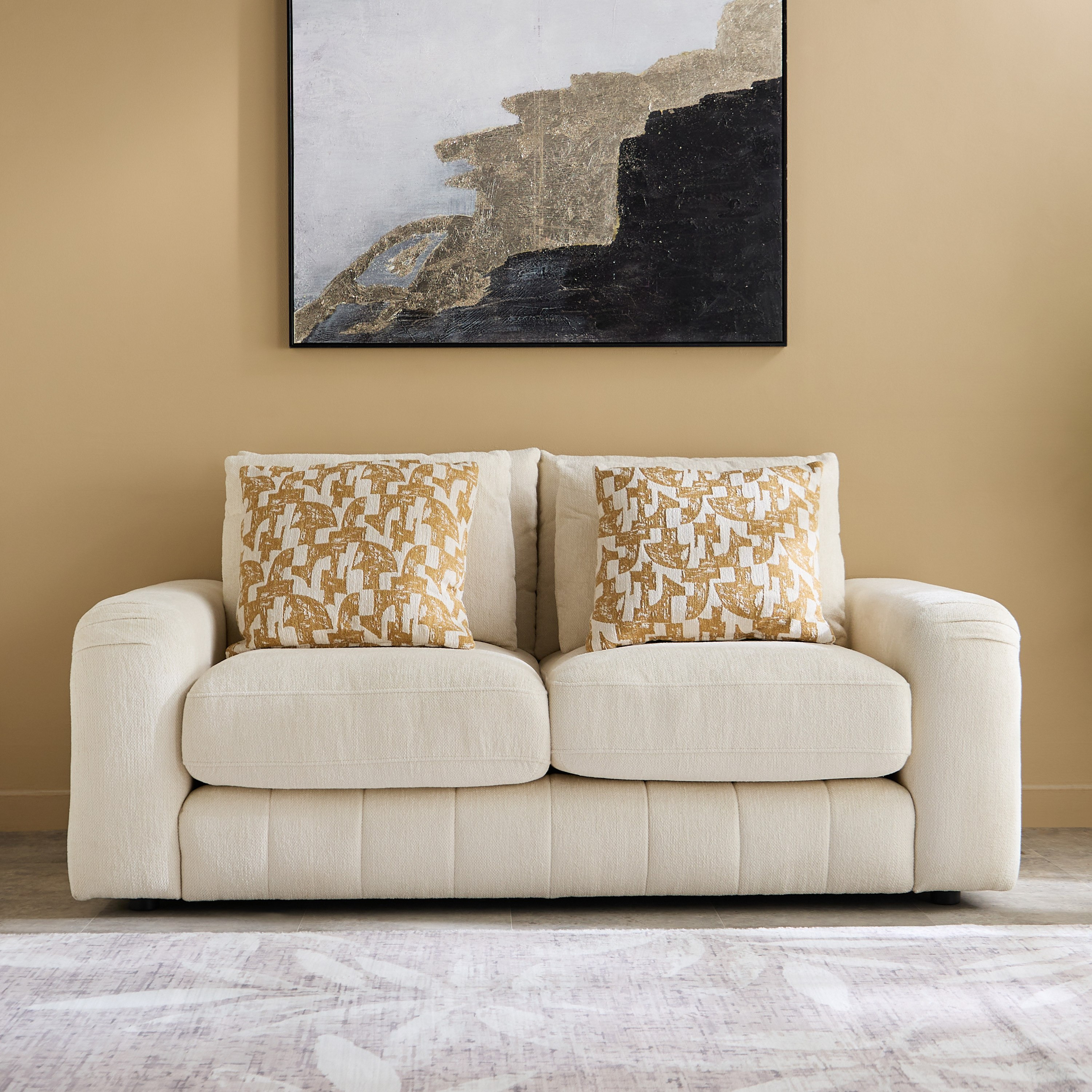 Diego 2-Seater Fabric Sofa with 2 Cushions-hbxlivingroom-sofasandarmchairs-sofas-image-2