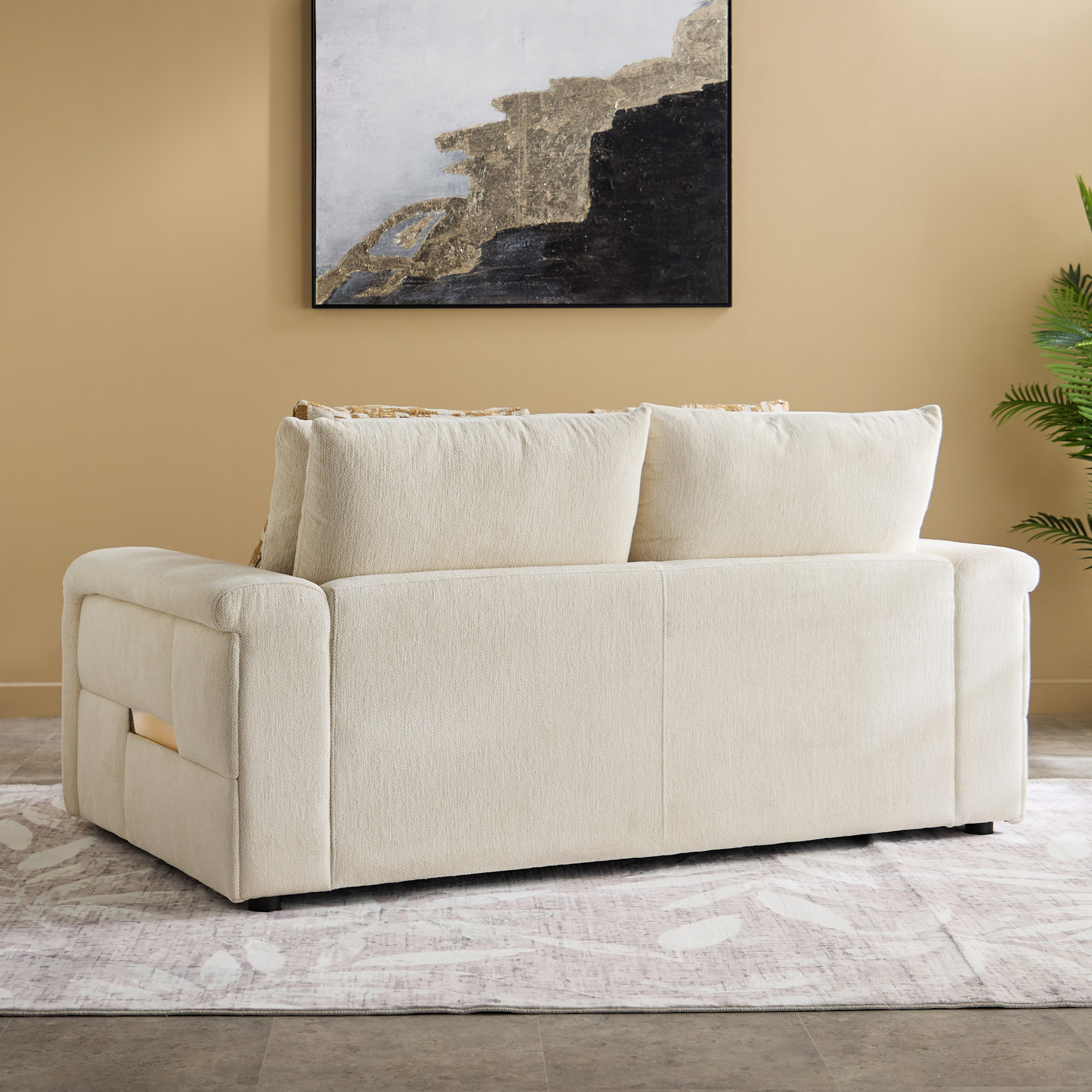 Diego 2-Seater Fabric Sofa with 2 Cushions-hbxlivingroom-sofasandarmchairs-sofas-image-3