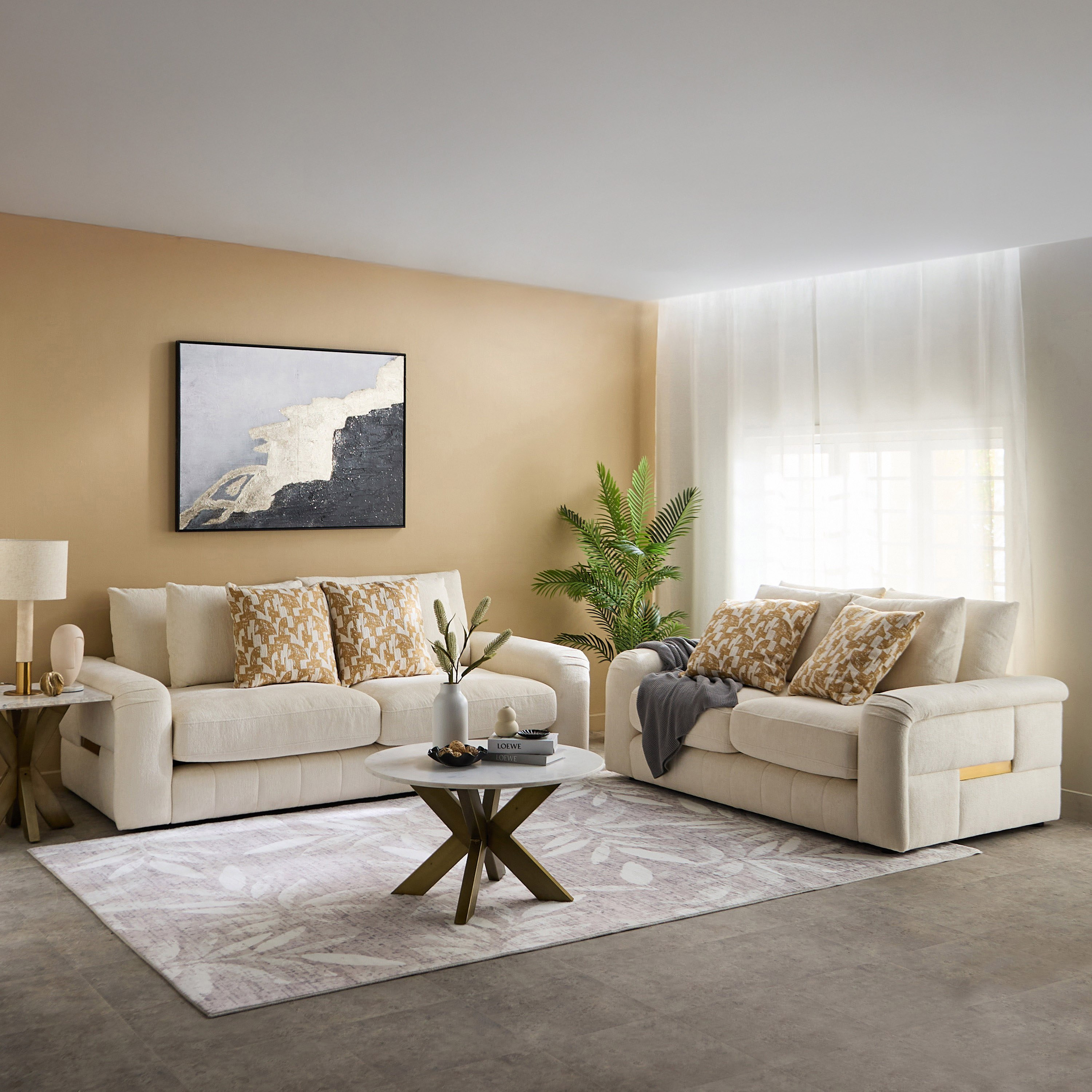 Diego 2-Seater Fabric Sofa with 2 Cushions-hbxlivingroom-sofasandarmchairs-sofas-image-9