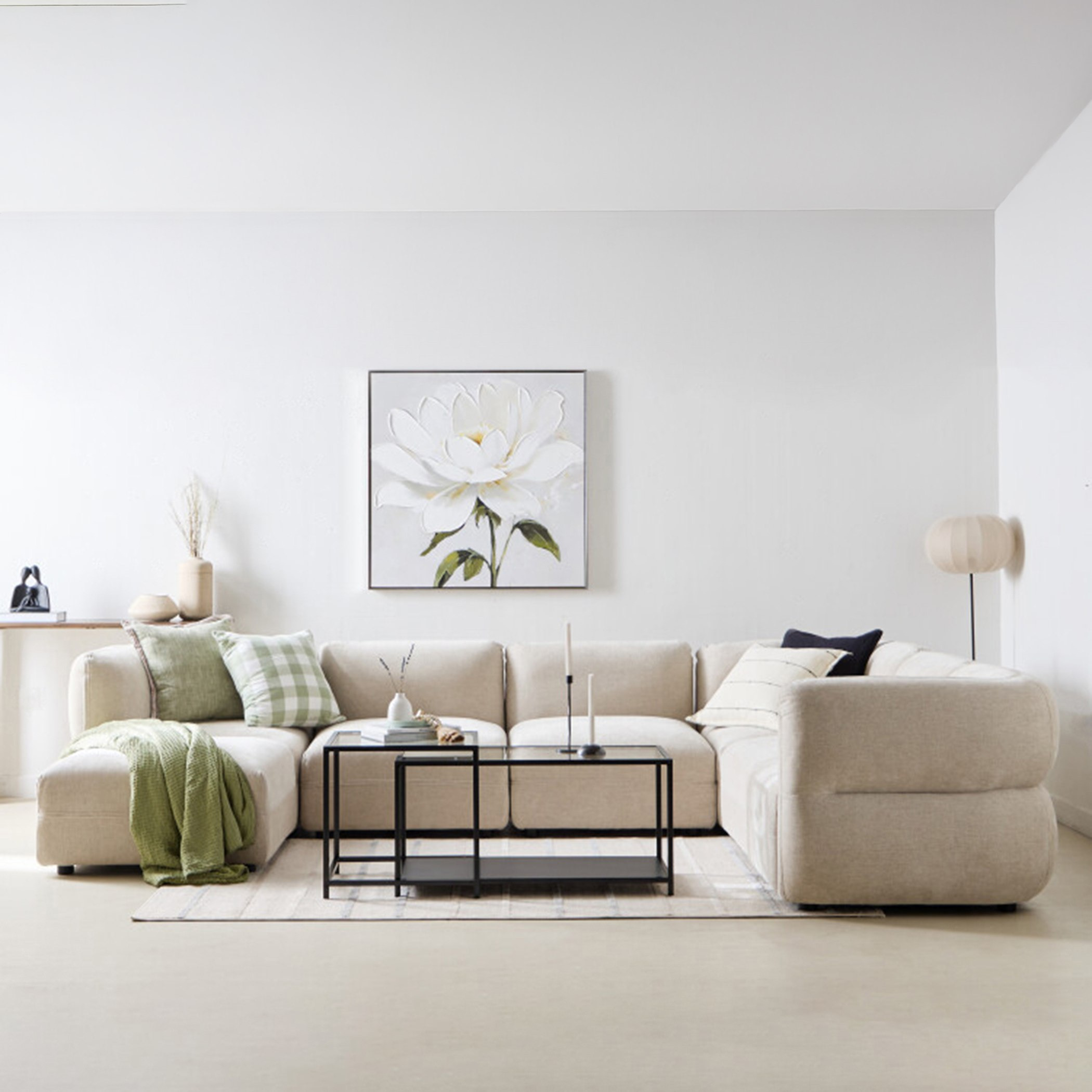 كنبة ركنية مقسمة 5 مقاعد قماش من فيجو-hbxfurniture-livingroom-sofasandsofasets-image-1