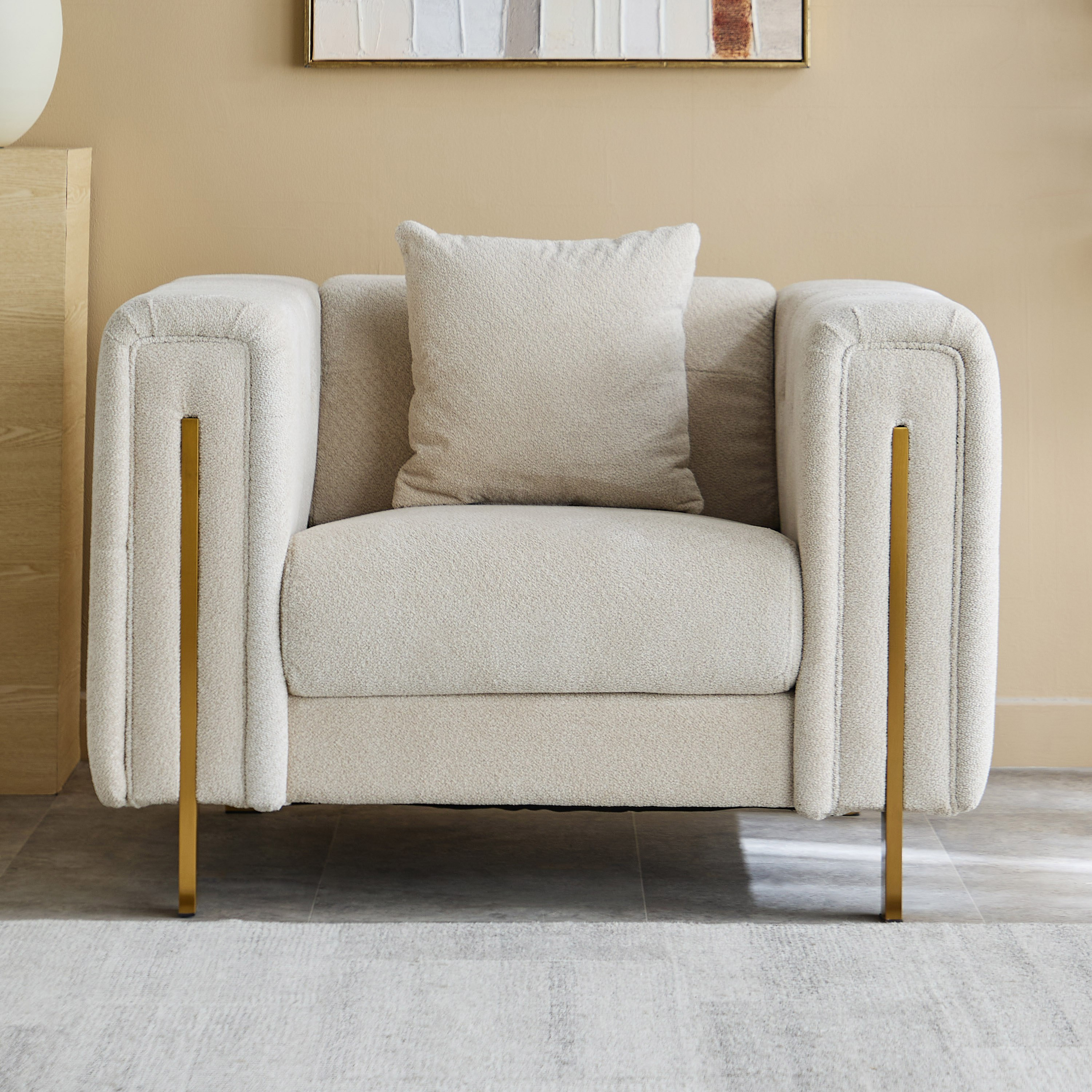 Glisten NXT Armchair Fabric Sofa with Cushion-hbxlivingroom-sofasandarmchairs-sofas-image-2