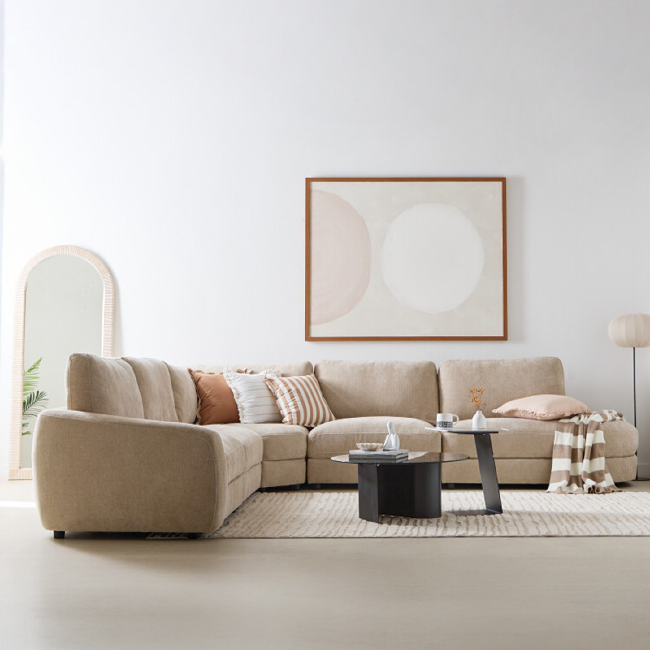 Palencia 6-Seater Fabric Sectional Right Corner Sofa-hbxfurniture-livingroom-sofasandsofasets-image-1