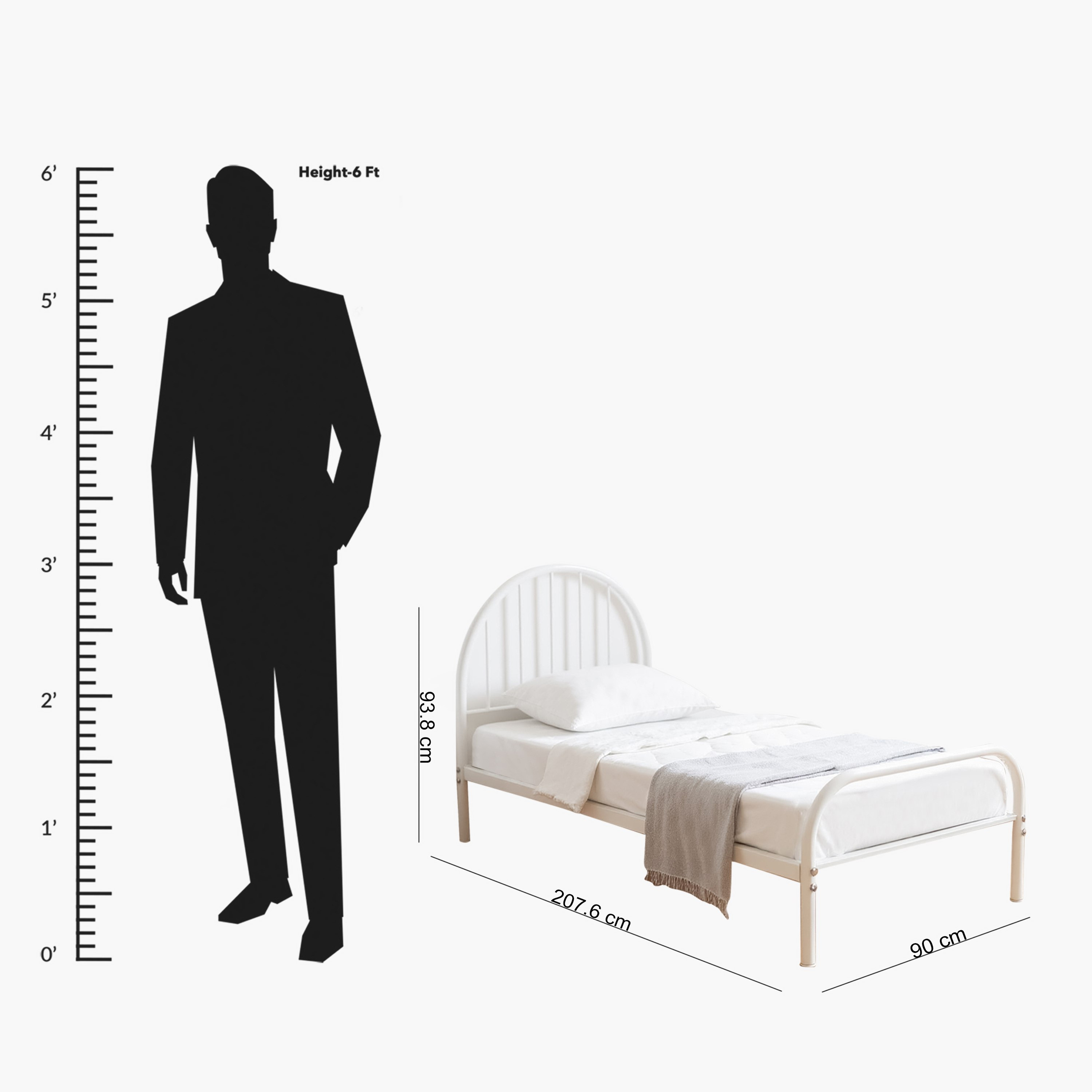 سرير فردي معدني نكست من موڤو كودا - 90x200 سم-hbxfurniture-bedsandbedsets-beds-single-image-5