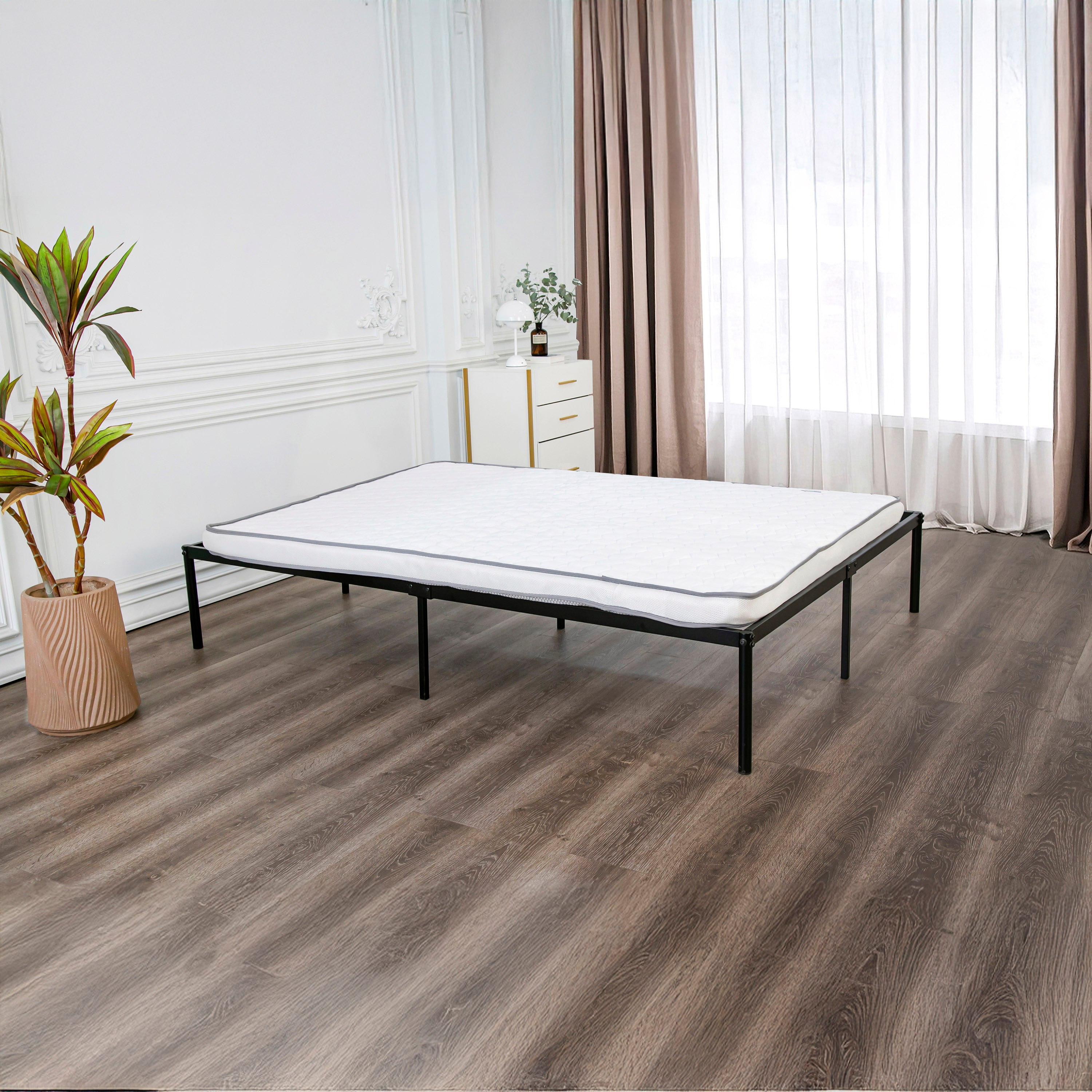 Movo Coda Metal Platform Bed Frame - 150x200 cm