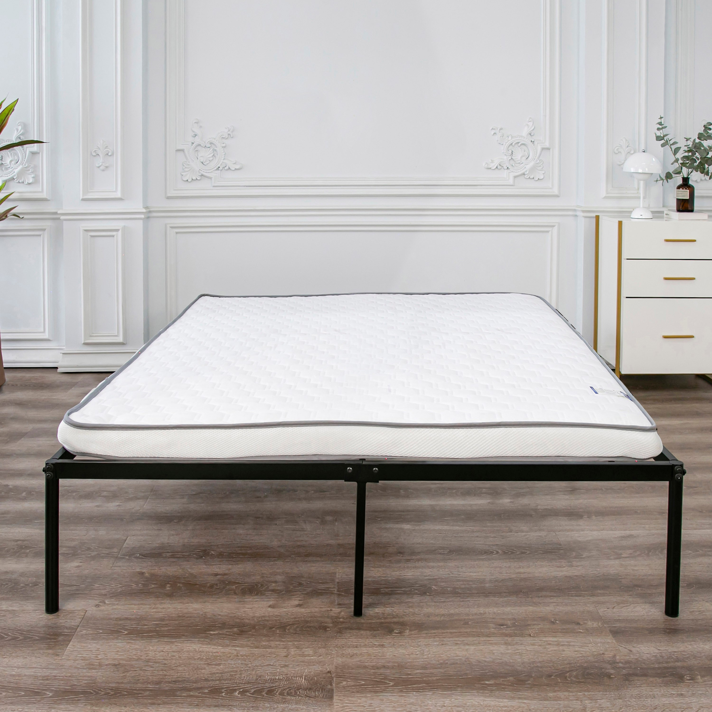 Movo Coda Metal Platform Bed Frame - 150x200 cm-hbxbedroom-bedsandbedsets-beds-queen-image-2