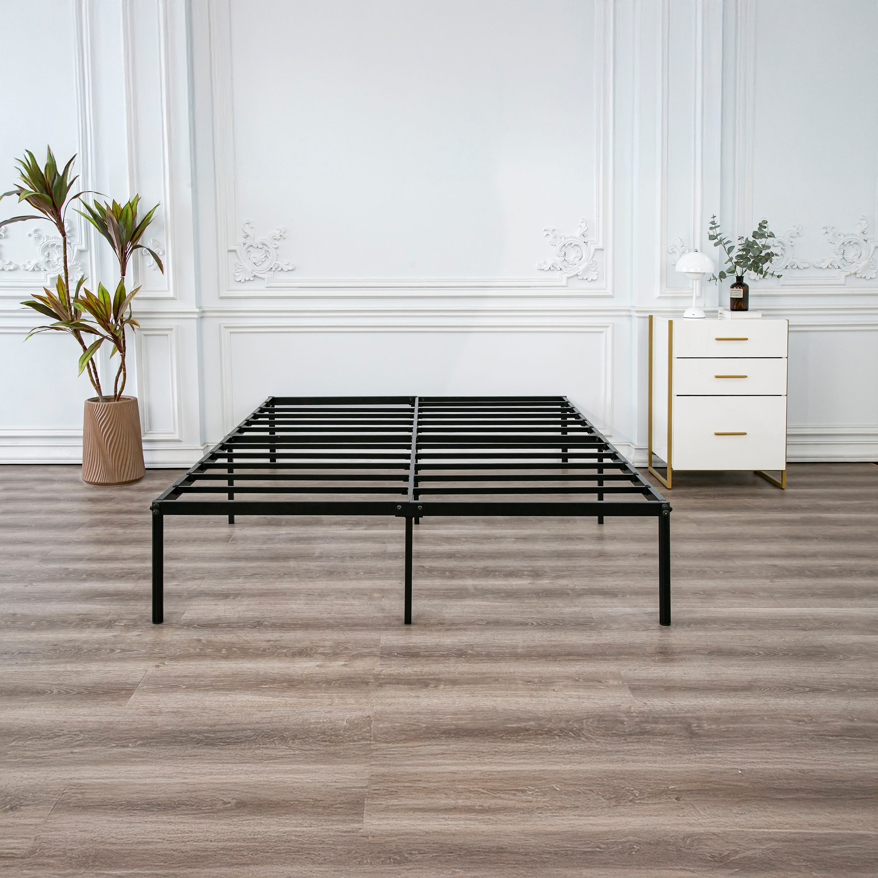Movo Coda Metal Platform Bed Frame - 150x200 cm-hbxbedroom-bedsandbedsets-beds-queen-image-4