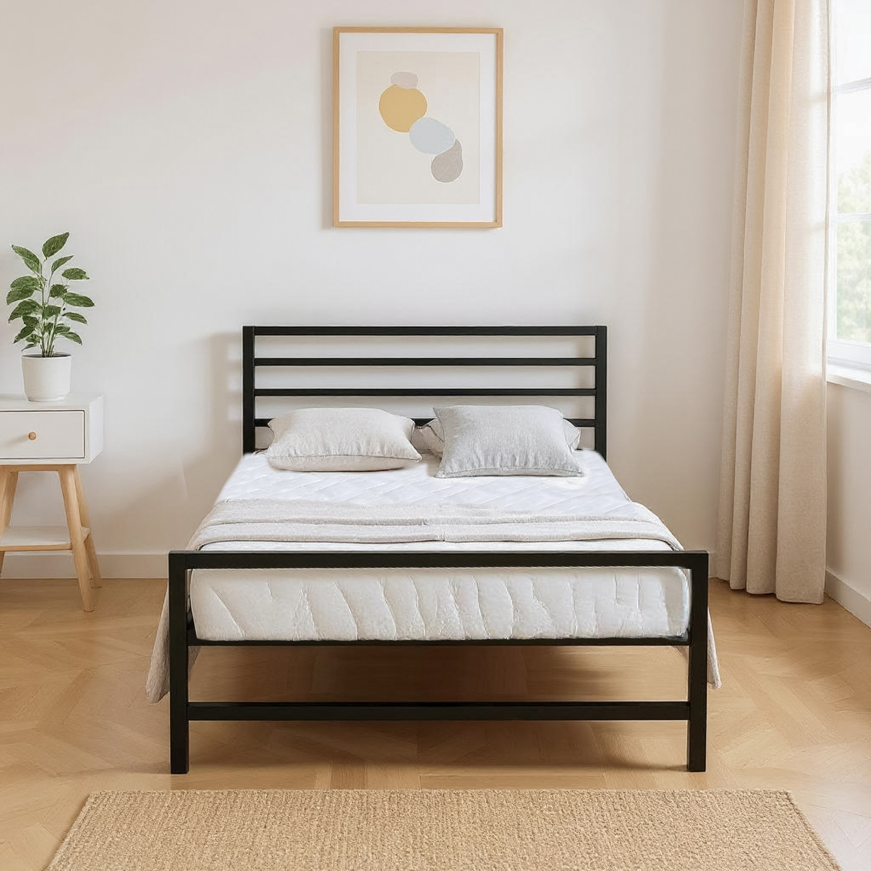 سرير توين معدني من موڤو شيلي - 120x200 سم-hbxbedroom-bedsandbedsets-beds-twin-image-2