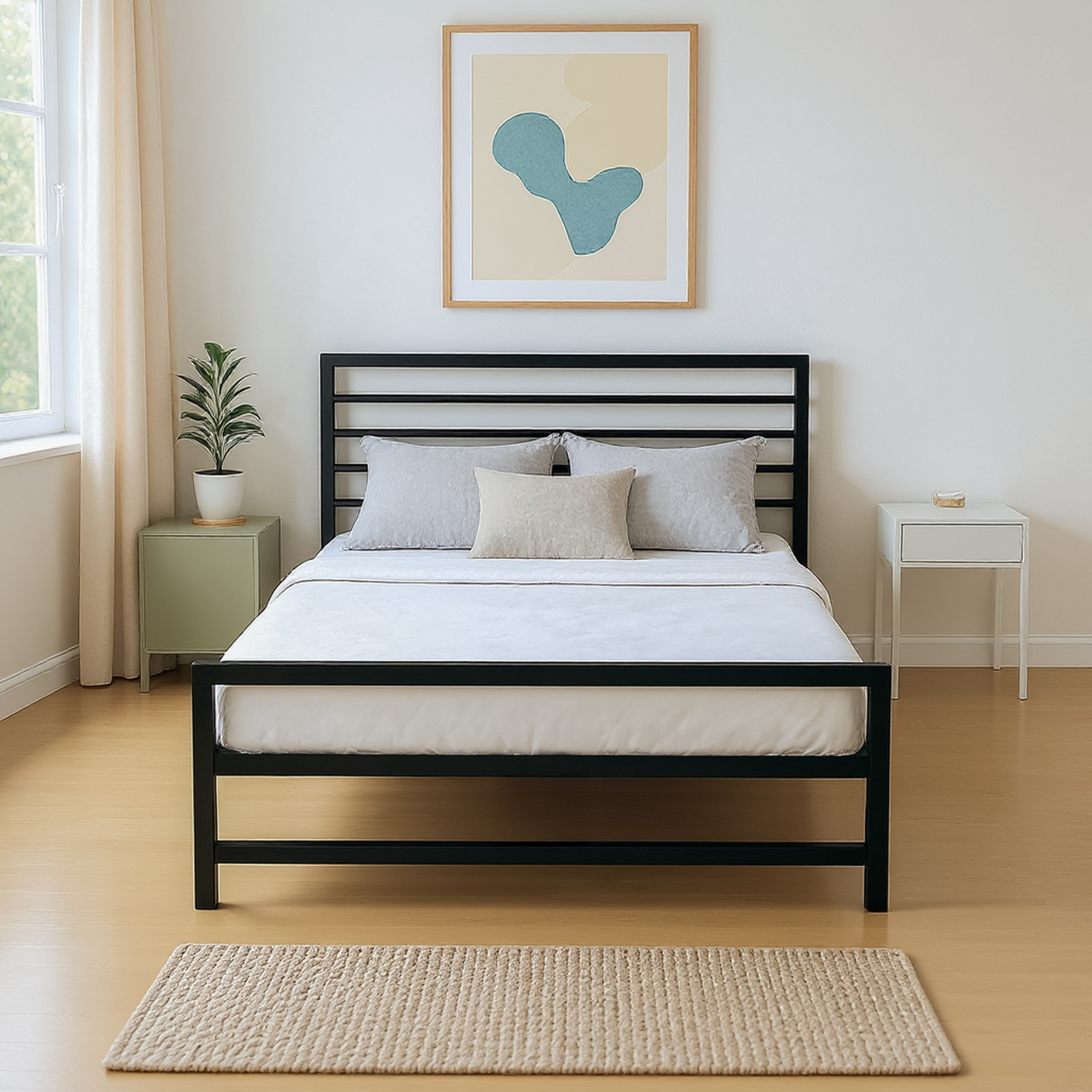 سرير كوين معدني من موڤو شيلي - 140x200 سم-hbxbedroom-bedsandbedsets-beds-queen-image-2