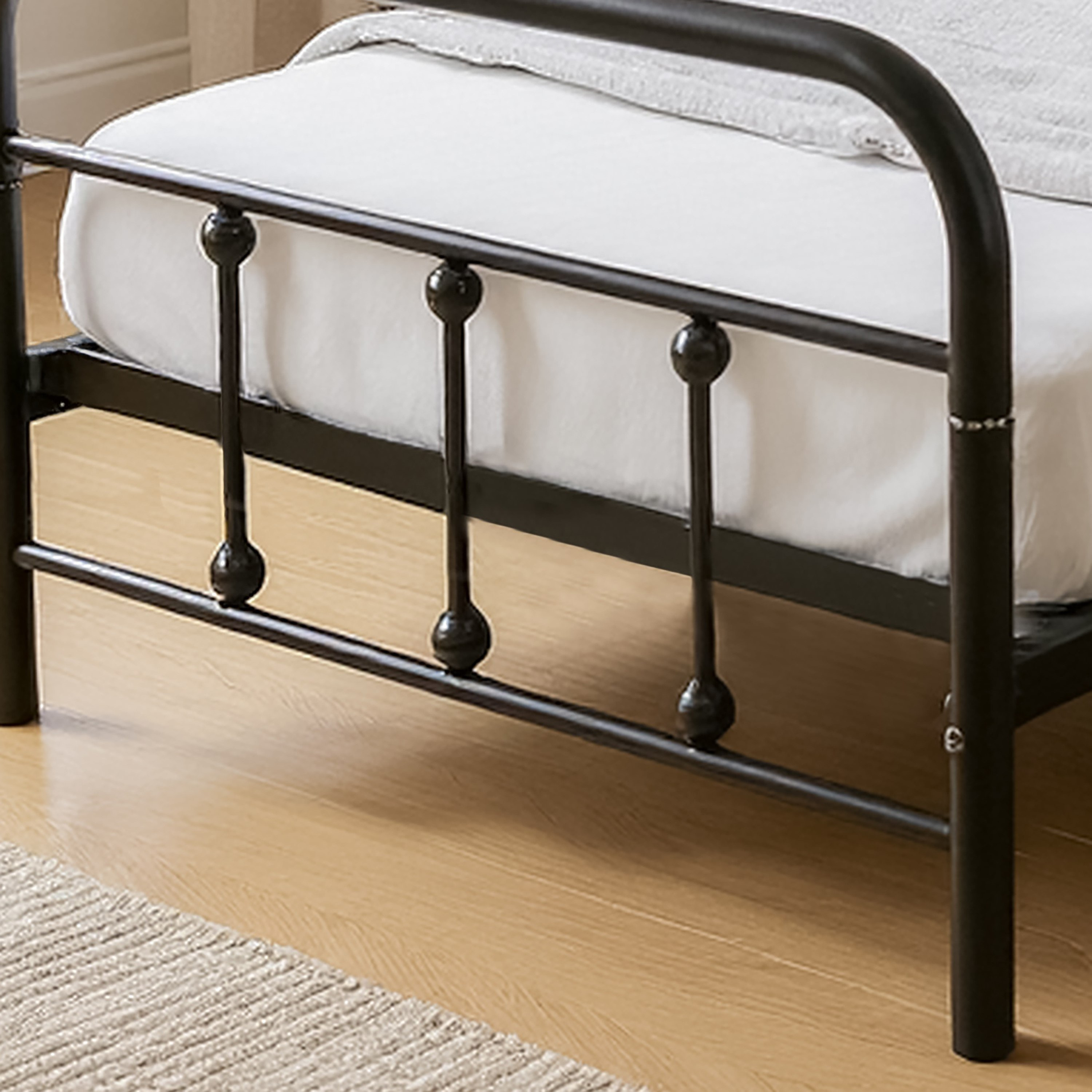 Movo Arcadia Metal Single Bed - 90x200 cm-hbxfurniture-bedsandbedsets-beds-single-image-3