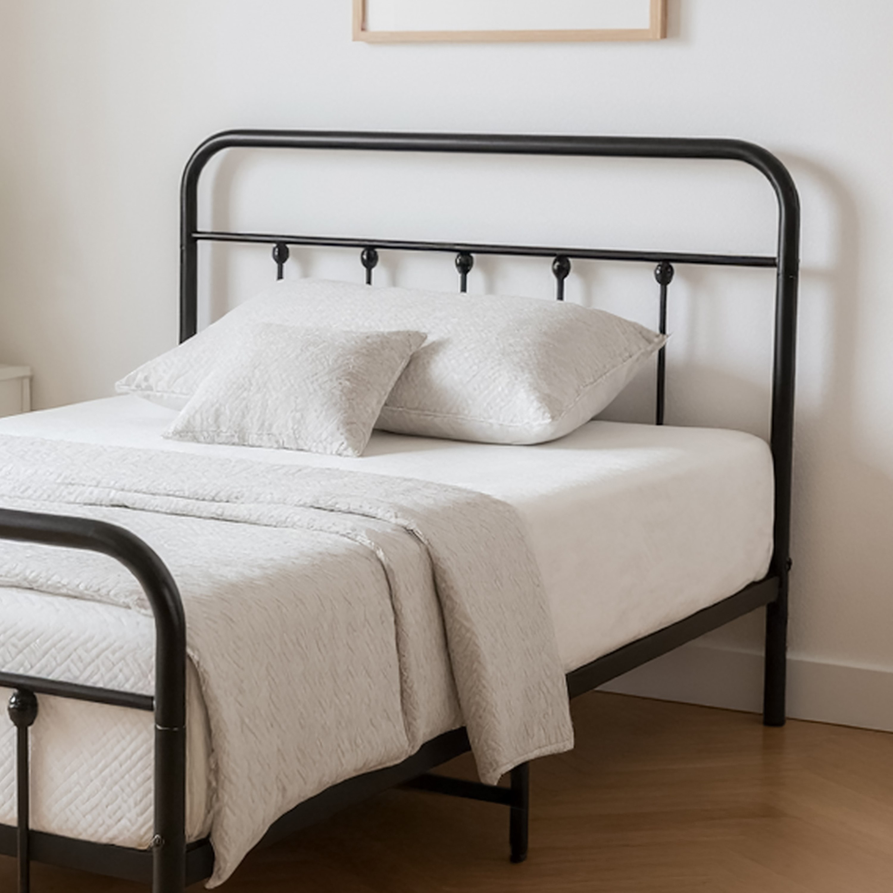 Movo Arcadia Metal Queen Bed - 140x200 cm-hbxbedroom-bedsandbedsets-beds-queen-image-4